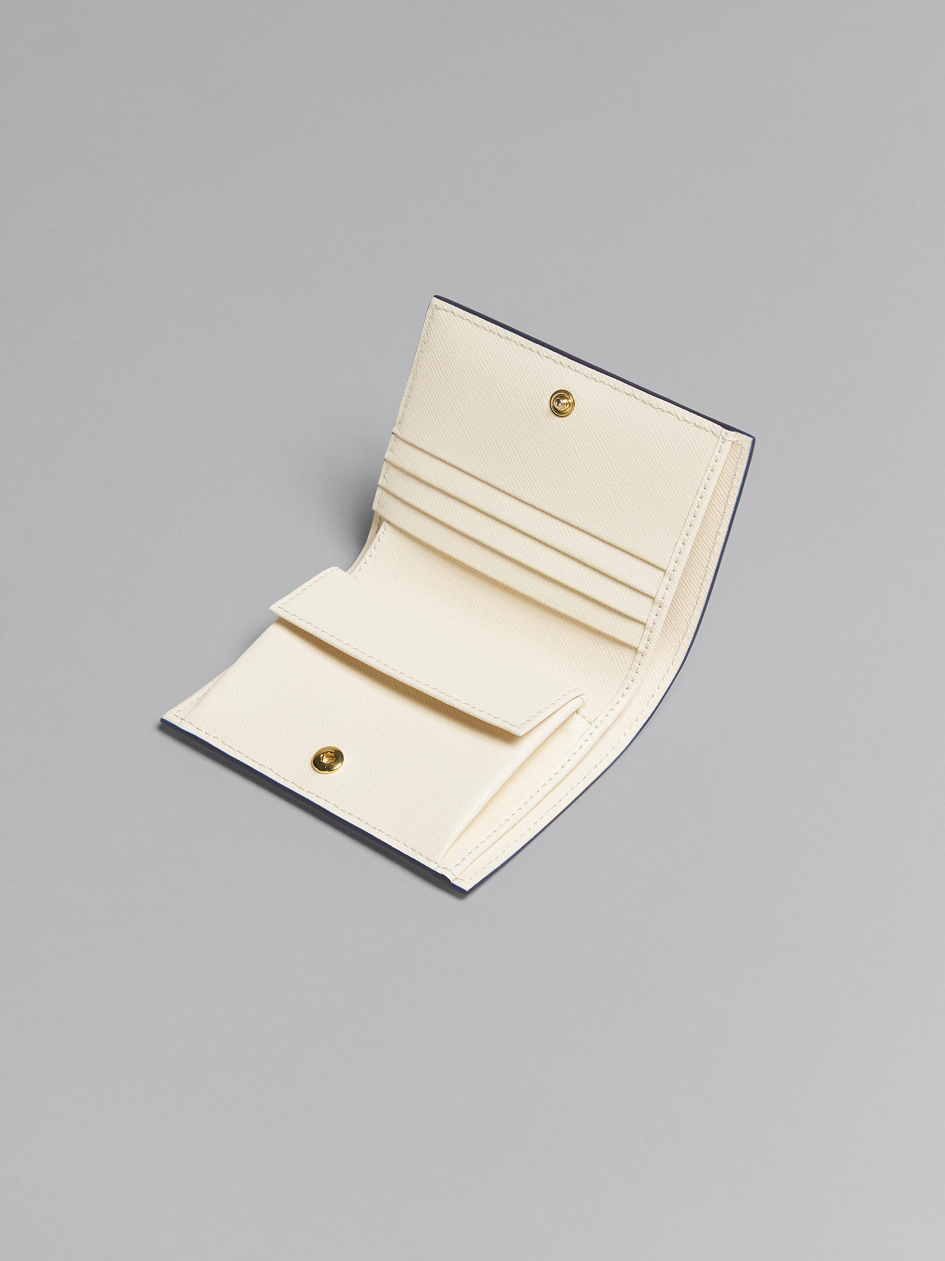 White saffiano leather bi-fold wallet - Wallets - Image 5