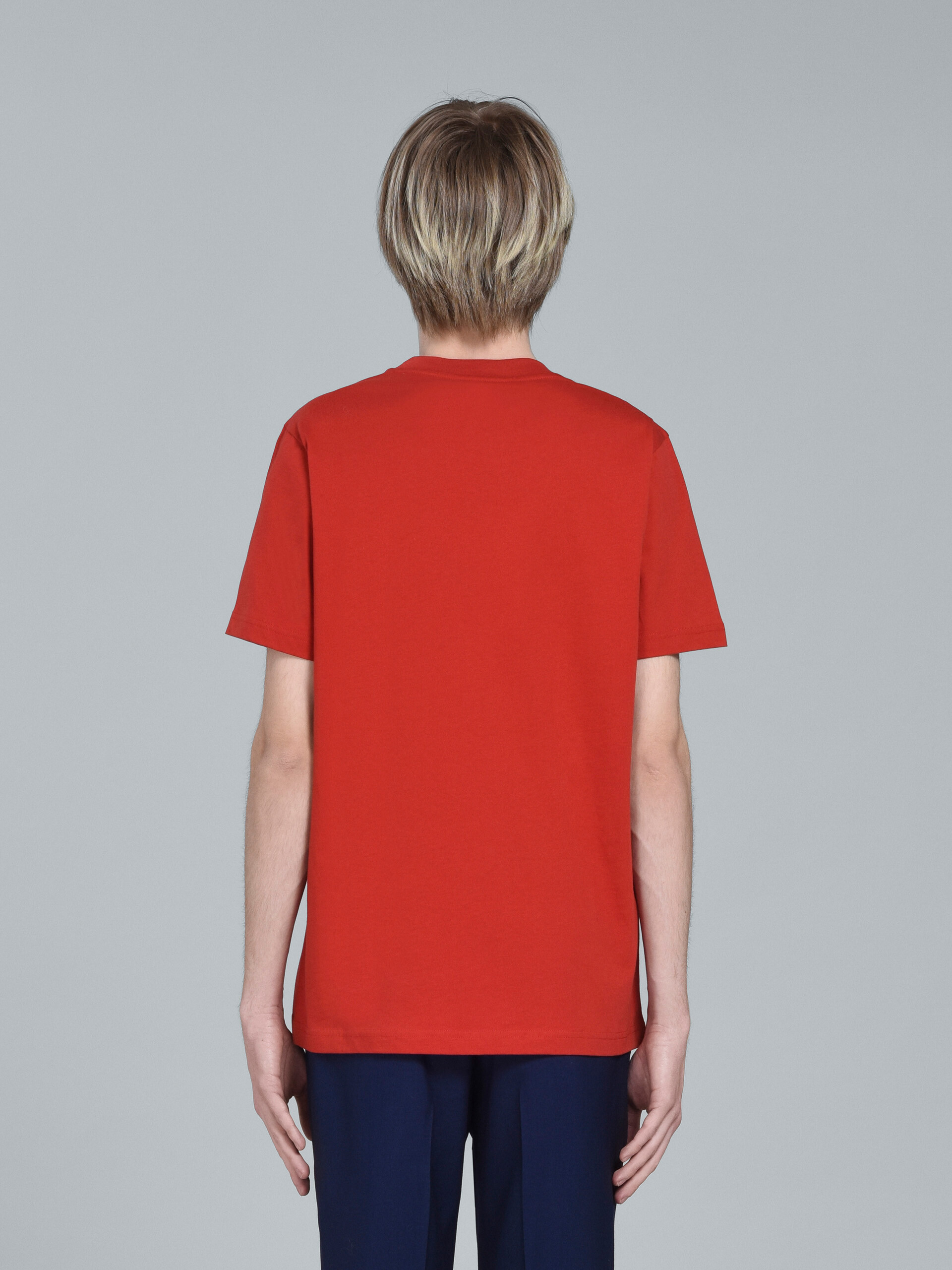 Red logo print T-shirt - T-shirts - Image 3