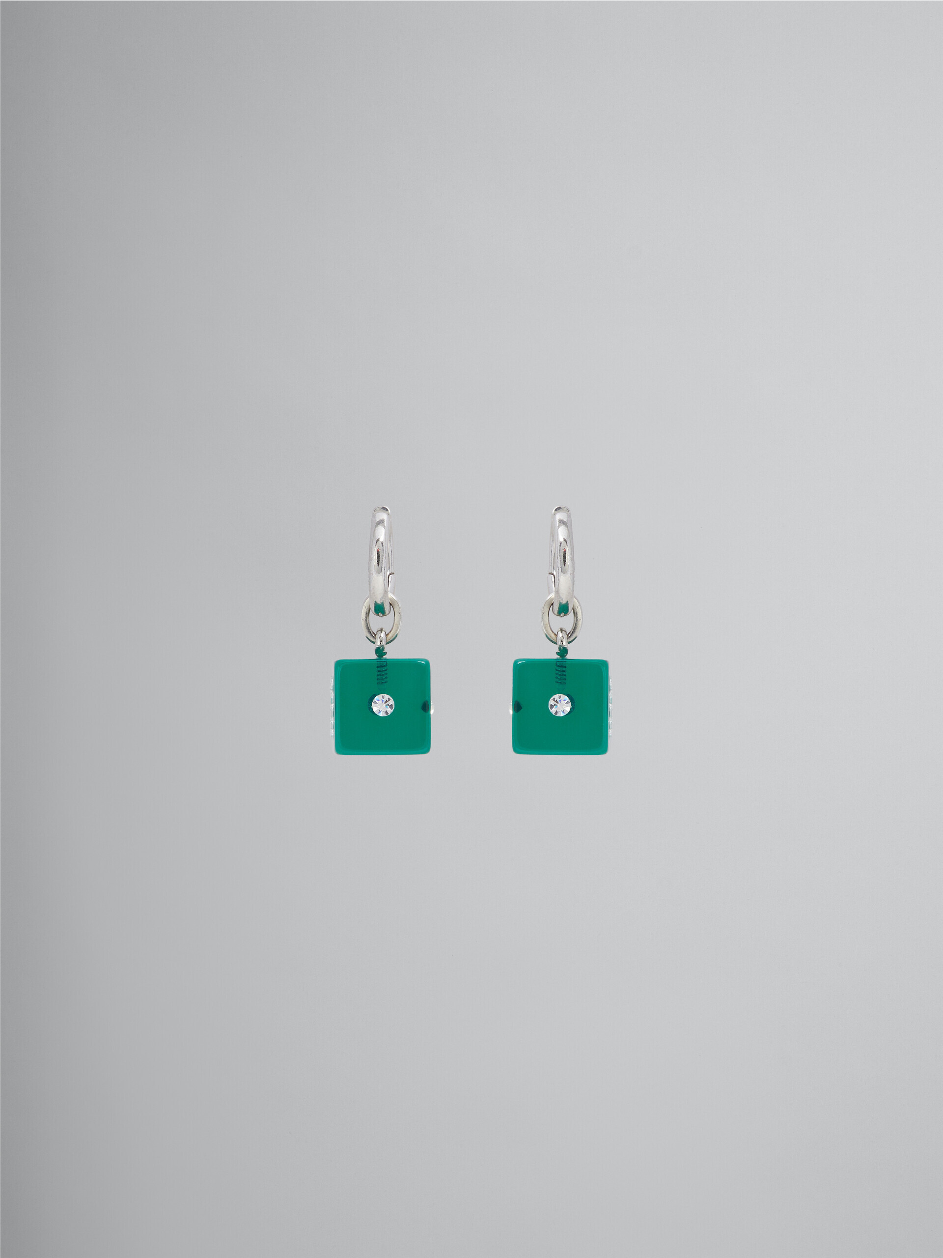 Resin dice charm earrings - Earrings - Image 1