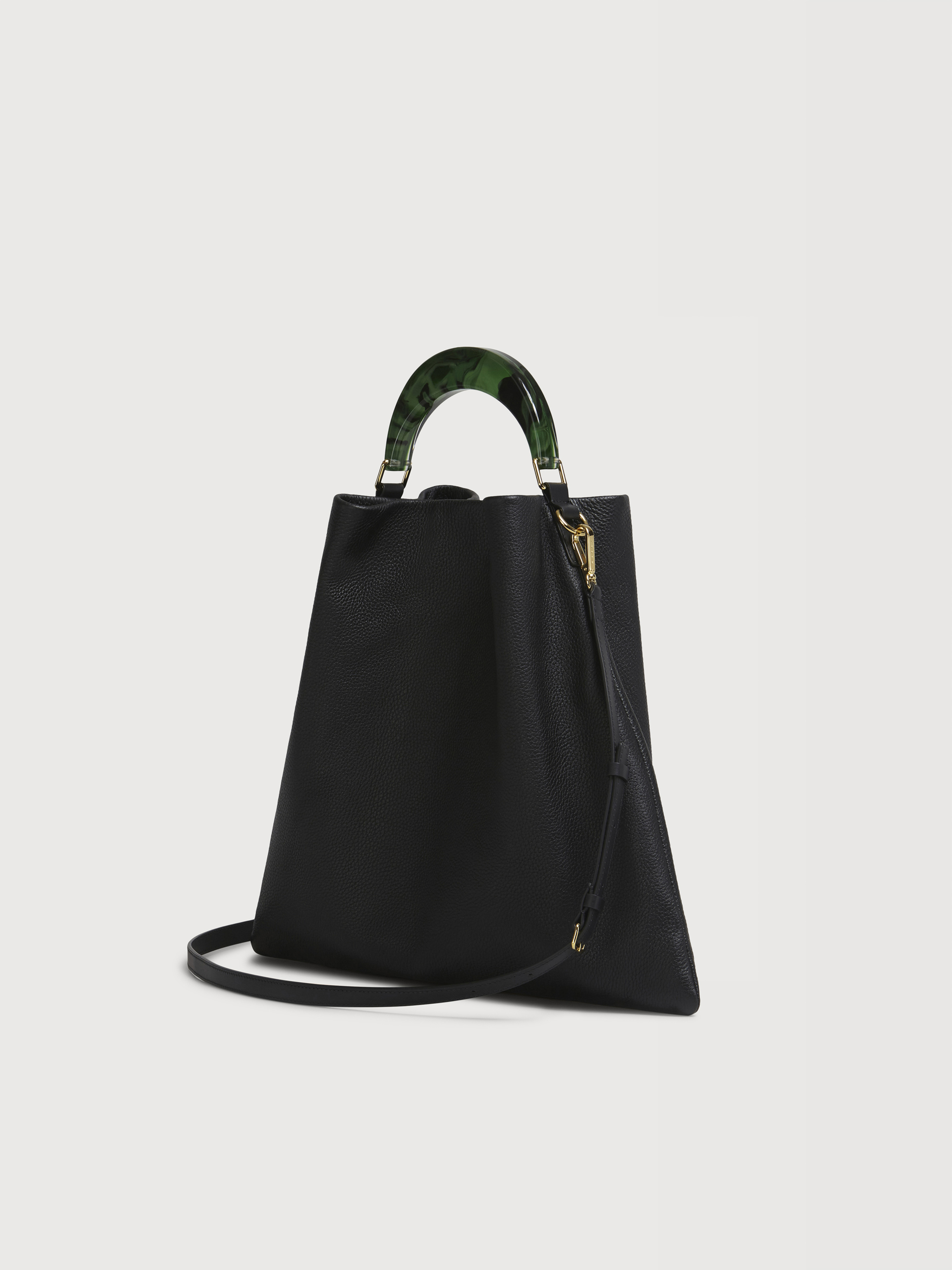 Venice Medium Bag in black leather - Shoulder Bags - Image 2