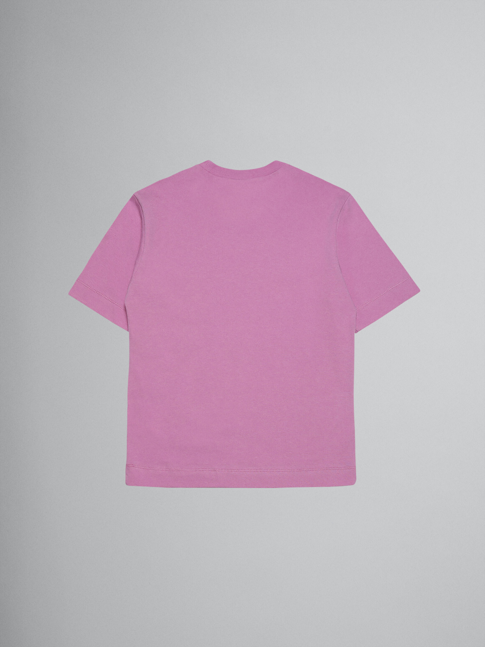 "M" pink cotton jersey T-shirt - T-shirts - Image 2