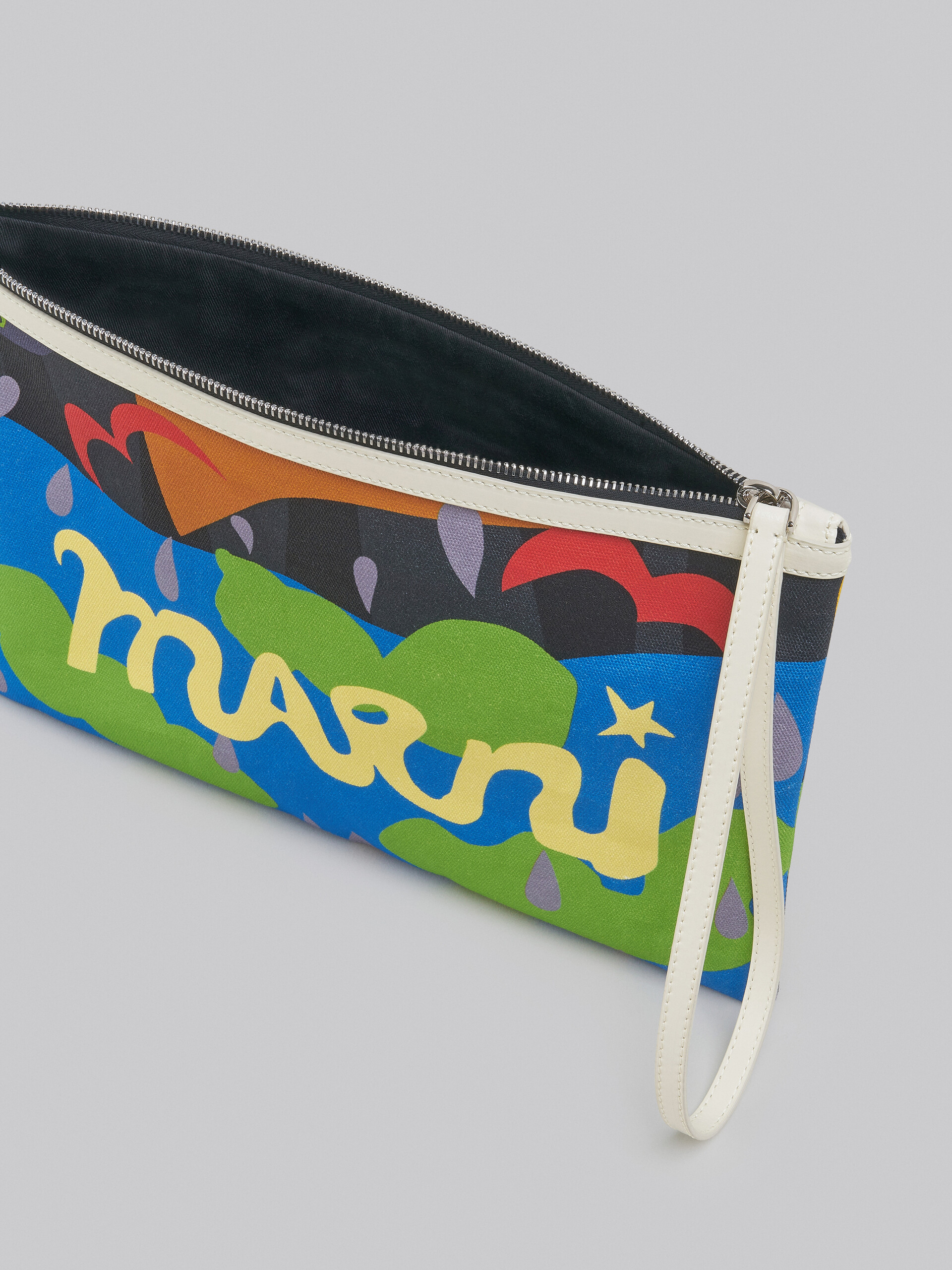 Marni x No Vacancy Inn - Pouch in coated canvas with print - Pochette - Image 4