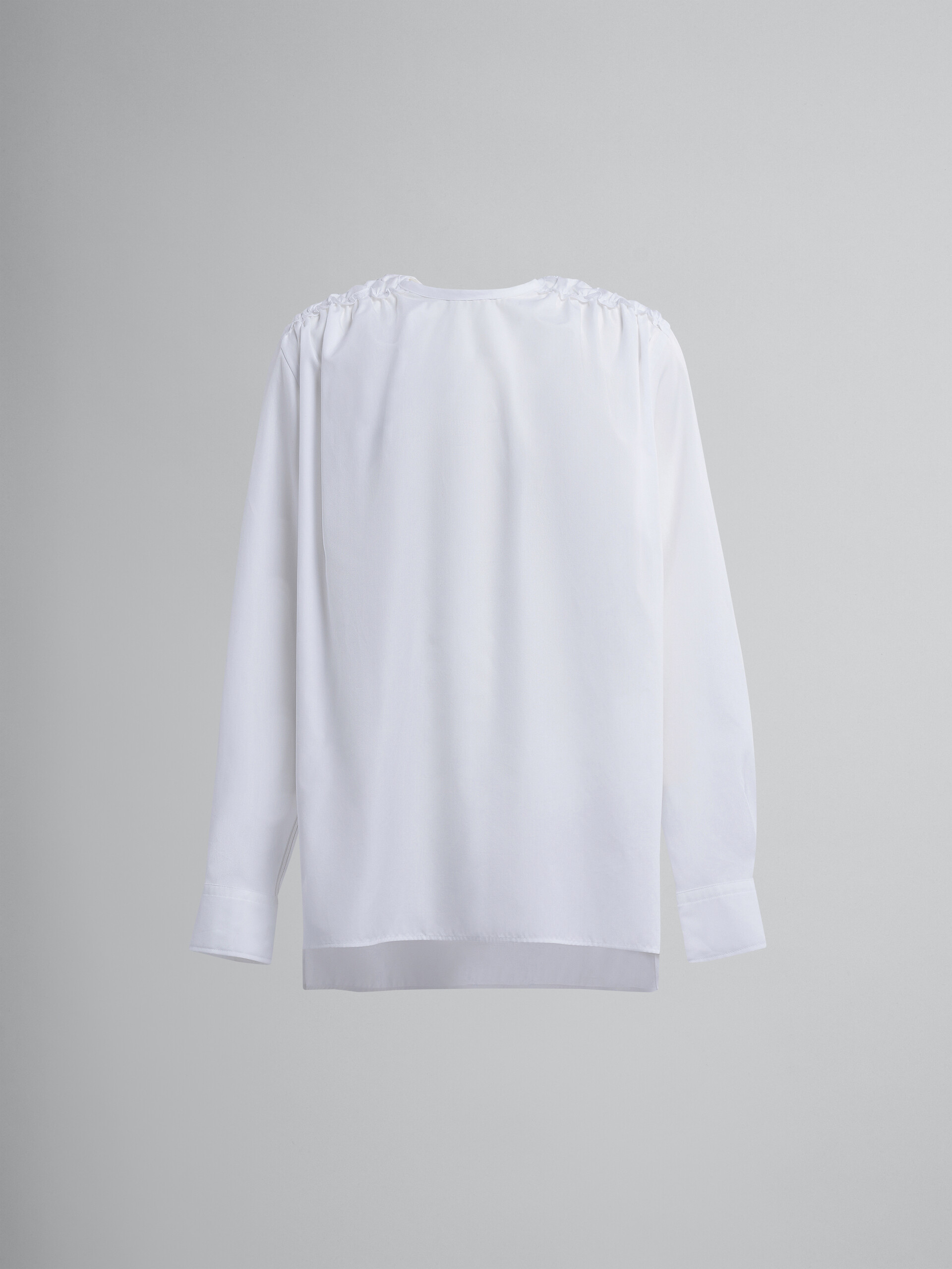 Camisa de popelina de algodón blanca - Camisas - Image 1