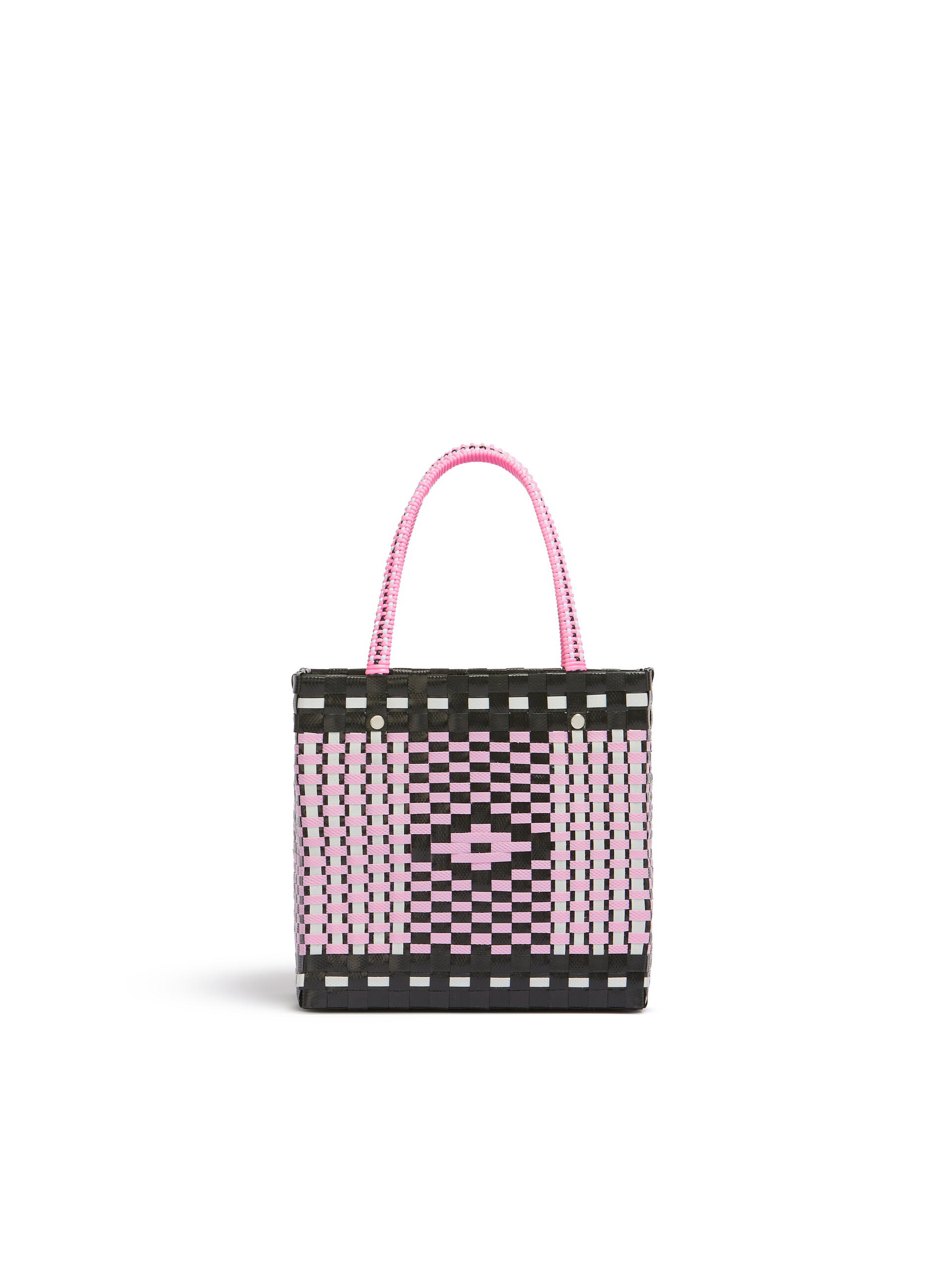 Pink diamond MARNI MARKET MINI BASKET Bag - Shopping Bags - Image 3