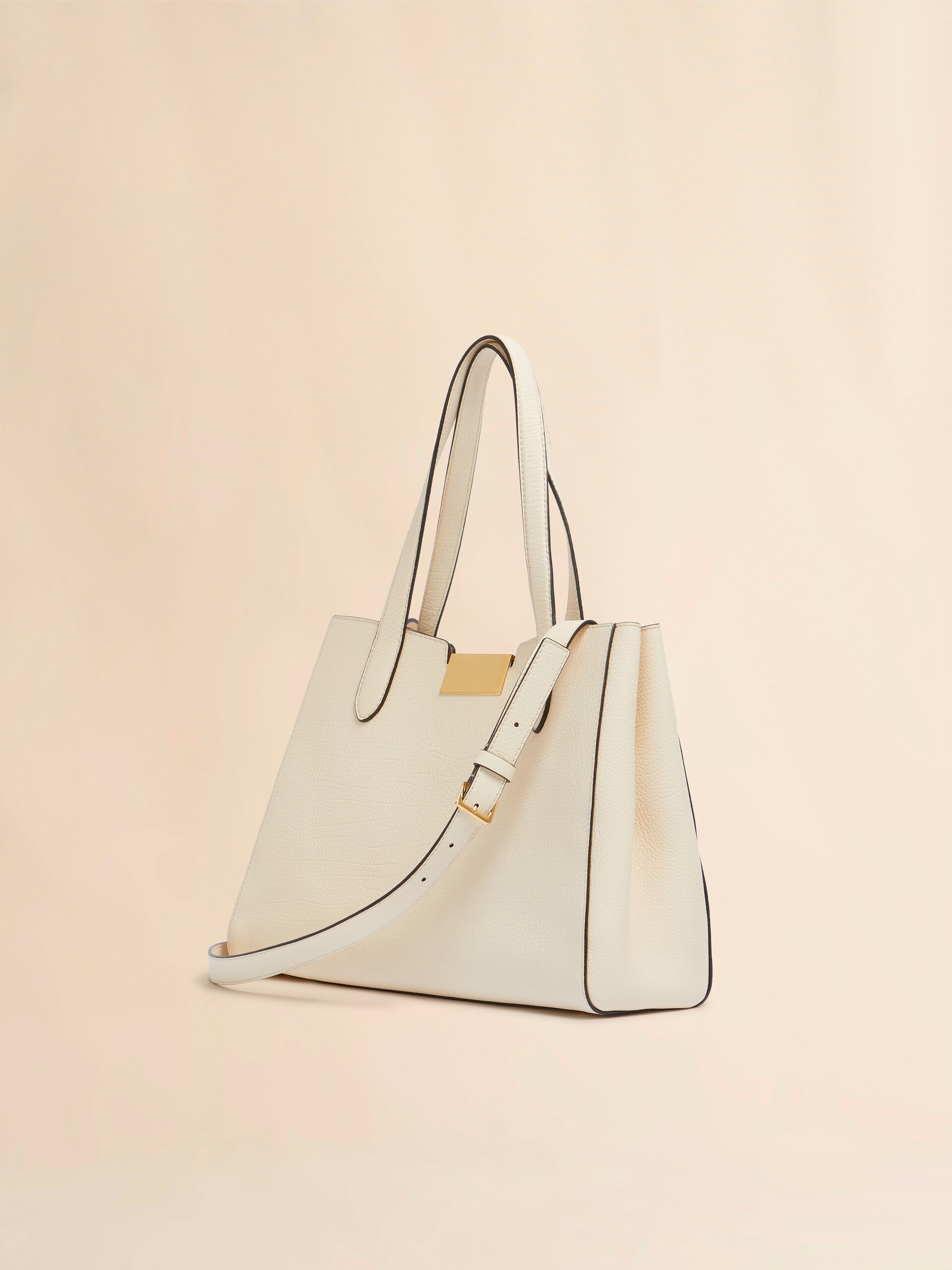 Borsa a mano Trunkaroo Tote piccola in pelle grigia - Borse a mano - Image 2