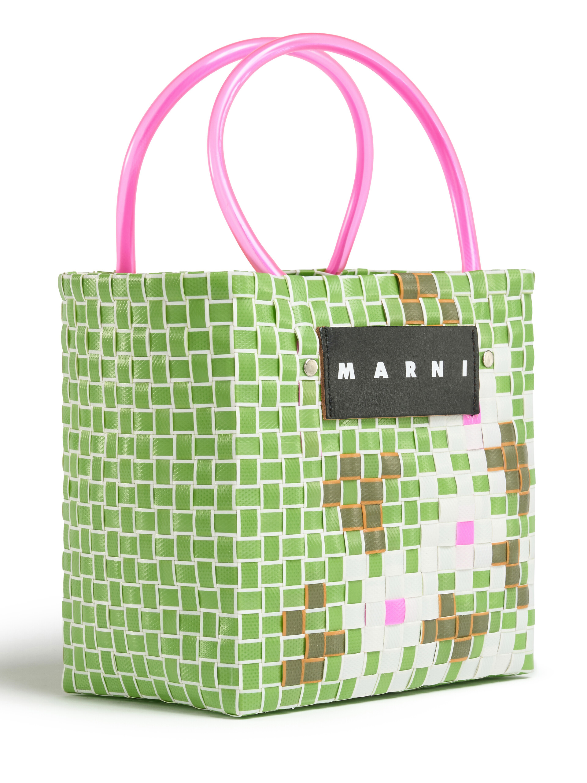 marni flower Market bagかごバッグ/ストローバッグ - www ...
