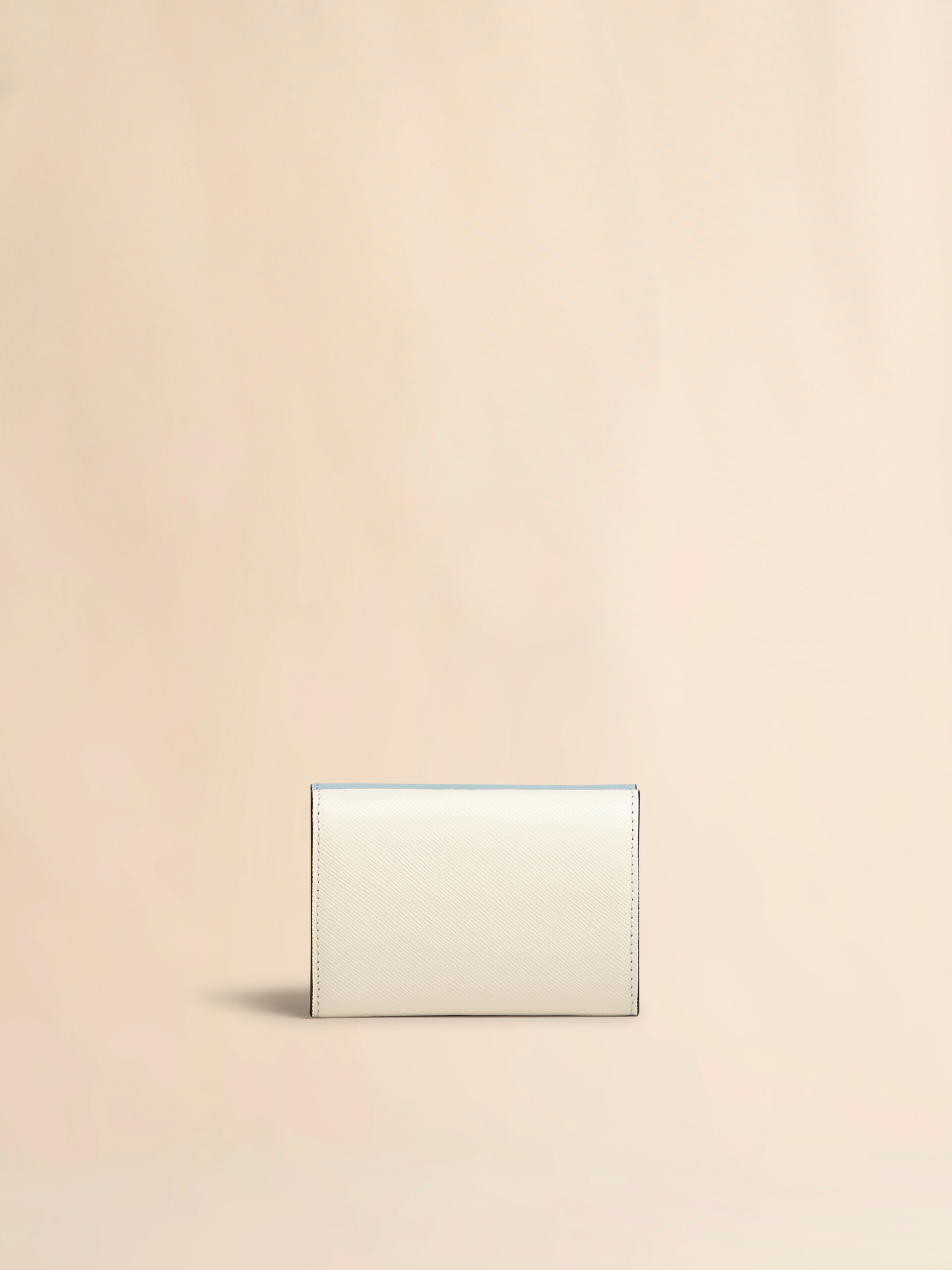 Green, white and brown saffiano leather tri-fold wallet - Wallets - Image 3