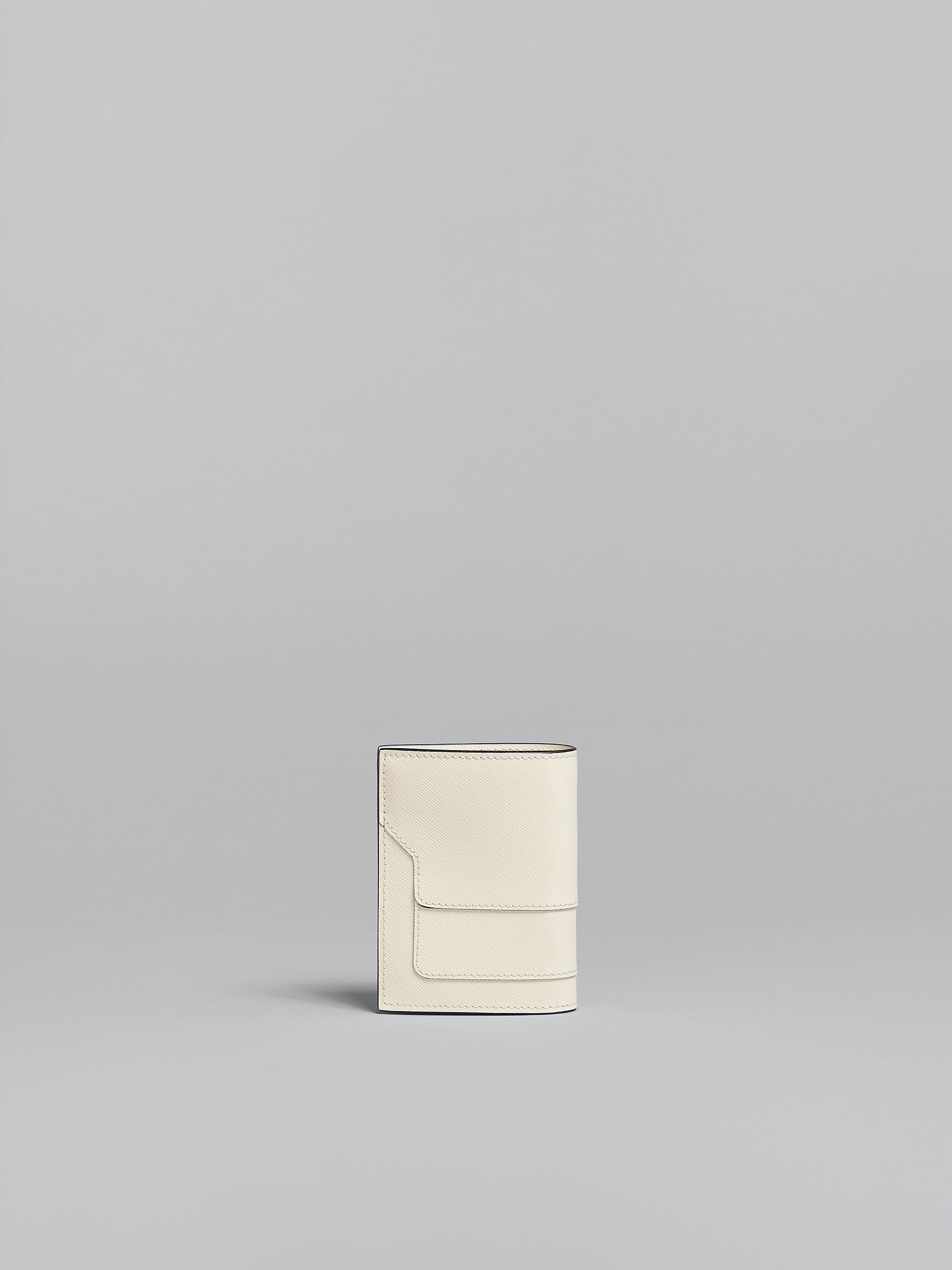 White saffiano leather bi-fold wallet - Wallets - Image 3