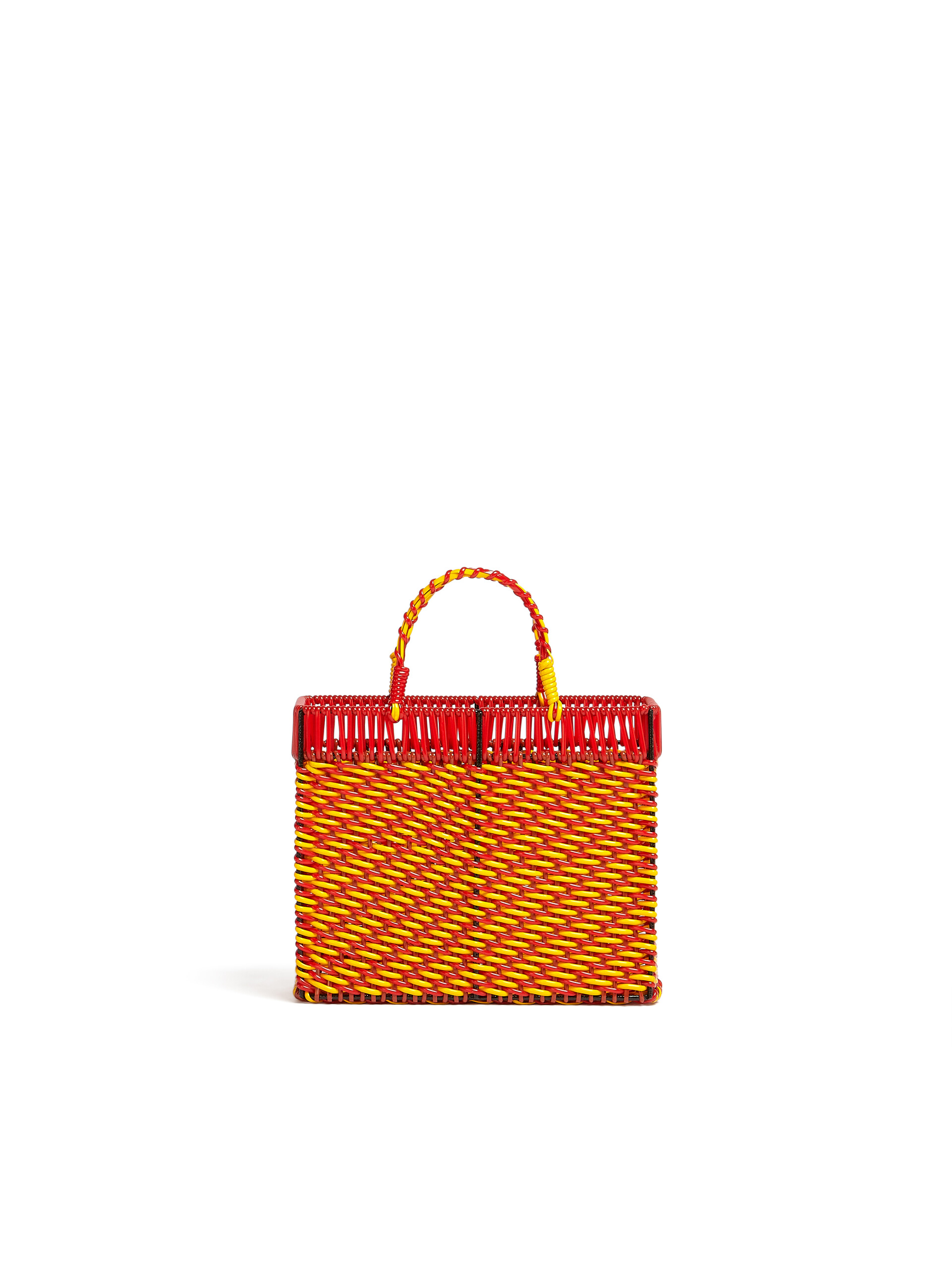 MARNI MARKET basket in iron and orange and red PVC - Home Accessories - Image 3