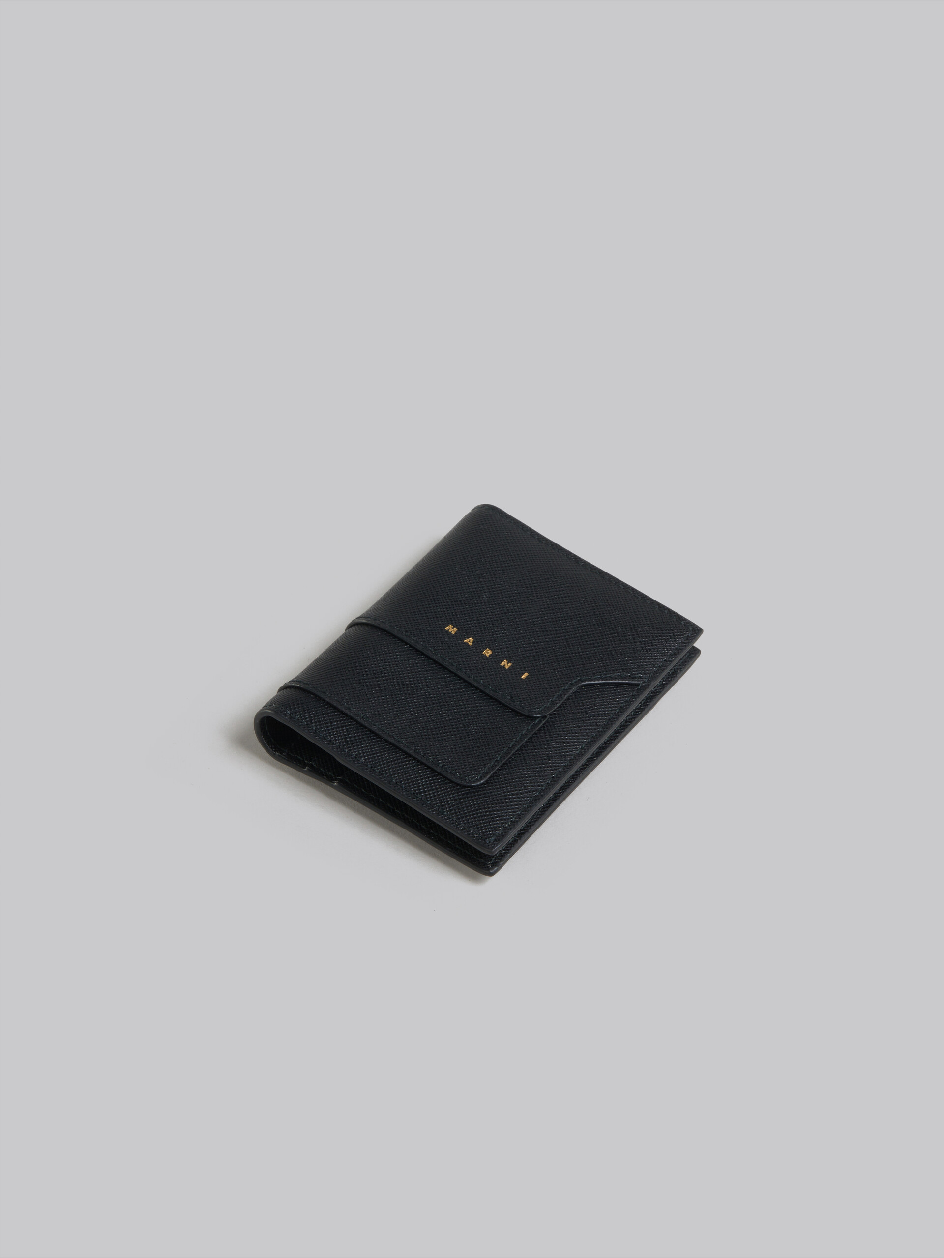 ブラック サフィアーノレザー製カードボルダー - 財布 - Image 4