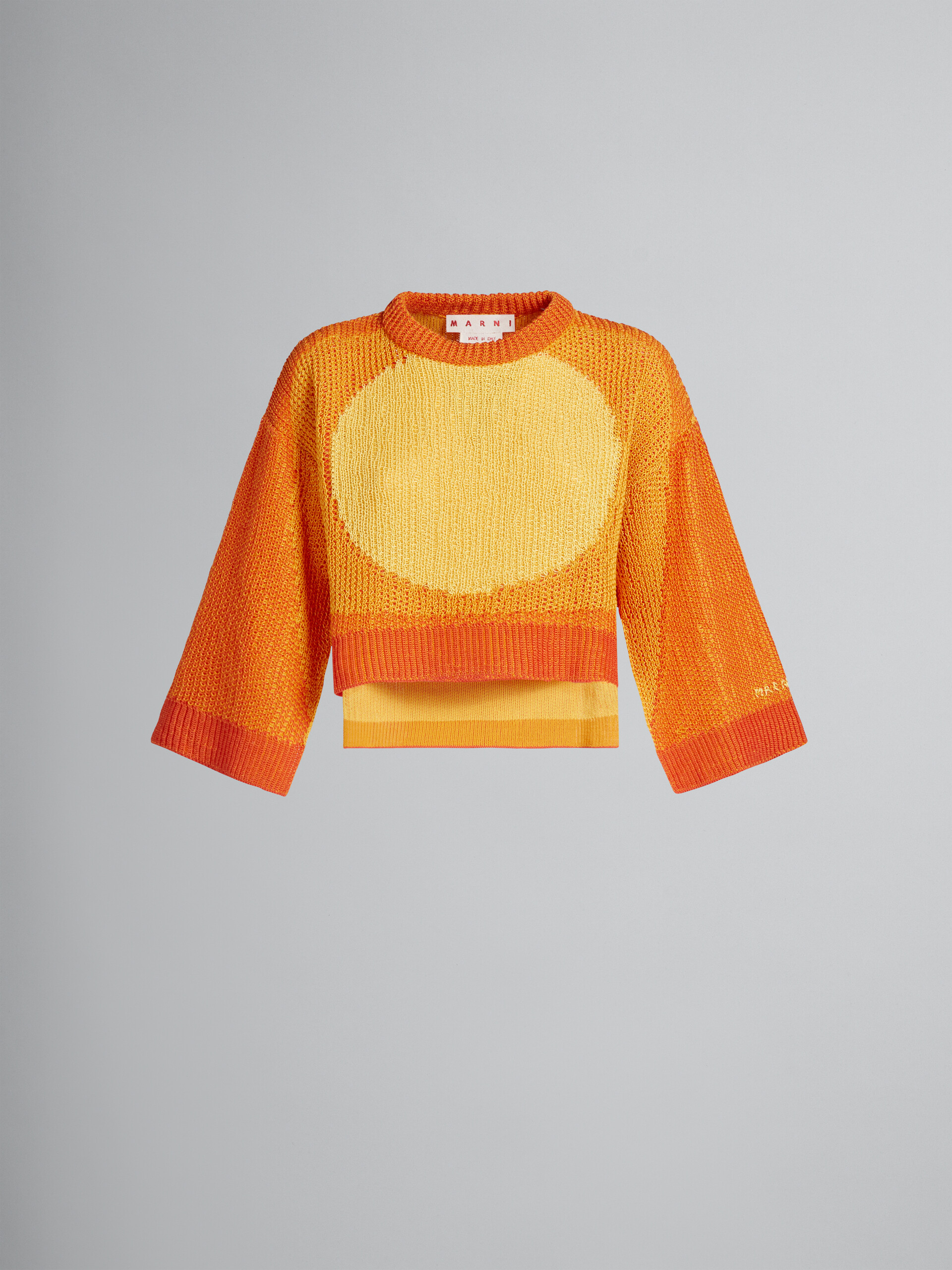 Orange jumper with kimono sleeves - Pullovers - Image 1
