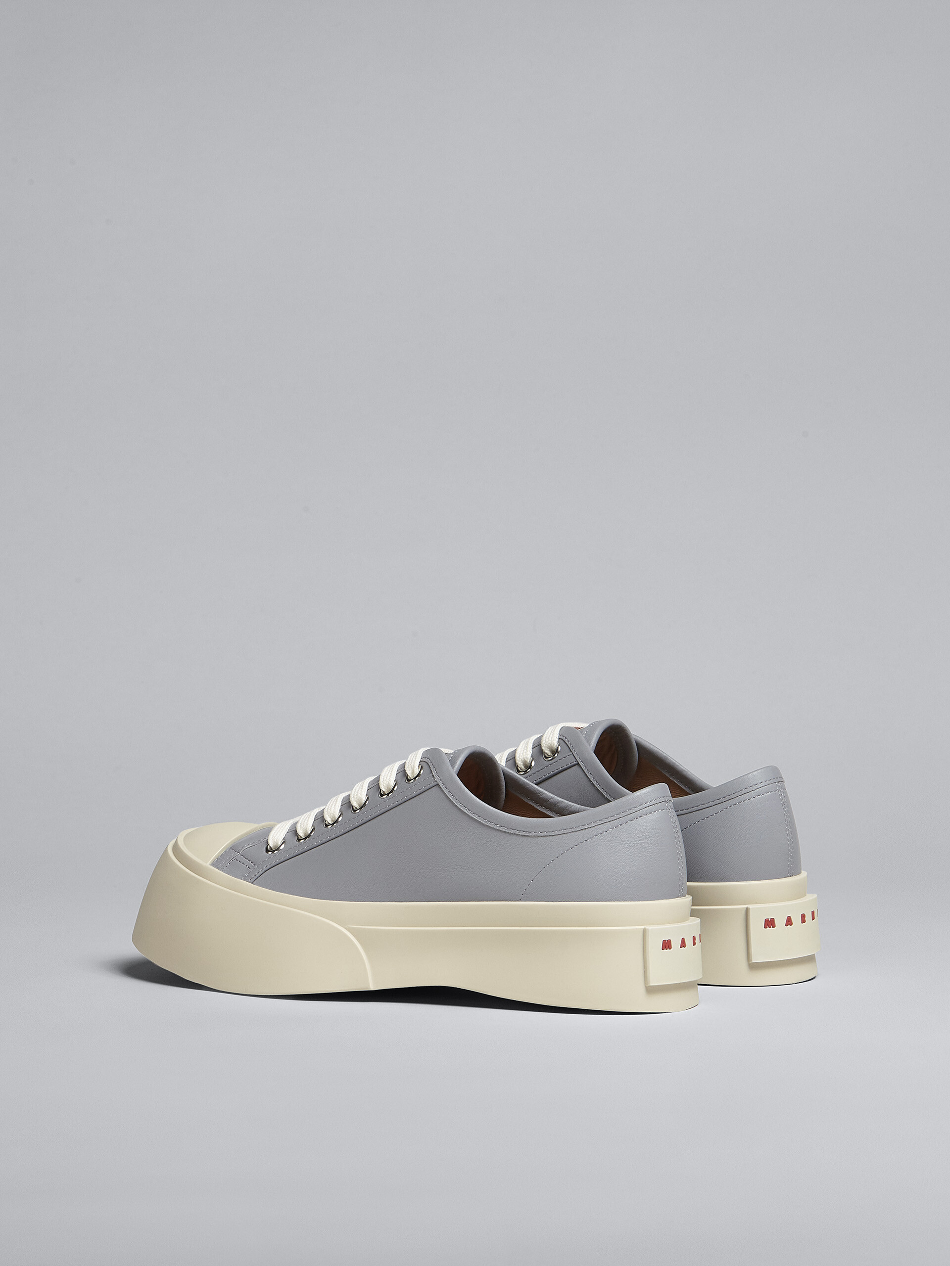 Grey leather Pablo lace-up sneaker - Sneakers - Image 3
