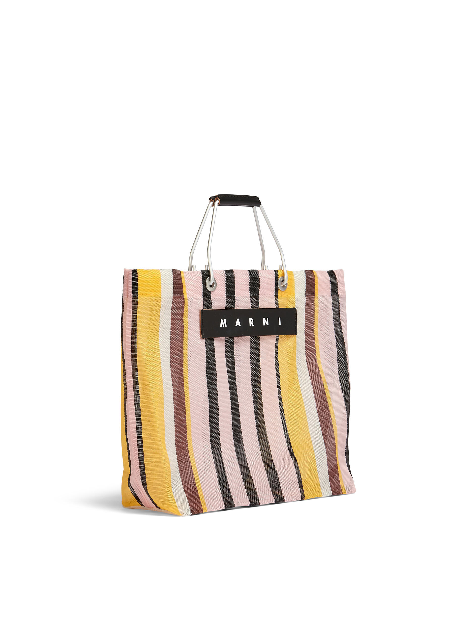 MARNI MARKET STRIPE multicolor pink medium bag - Bags - Image 2