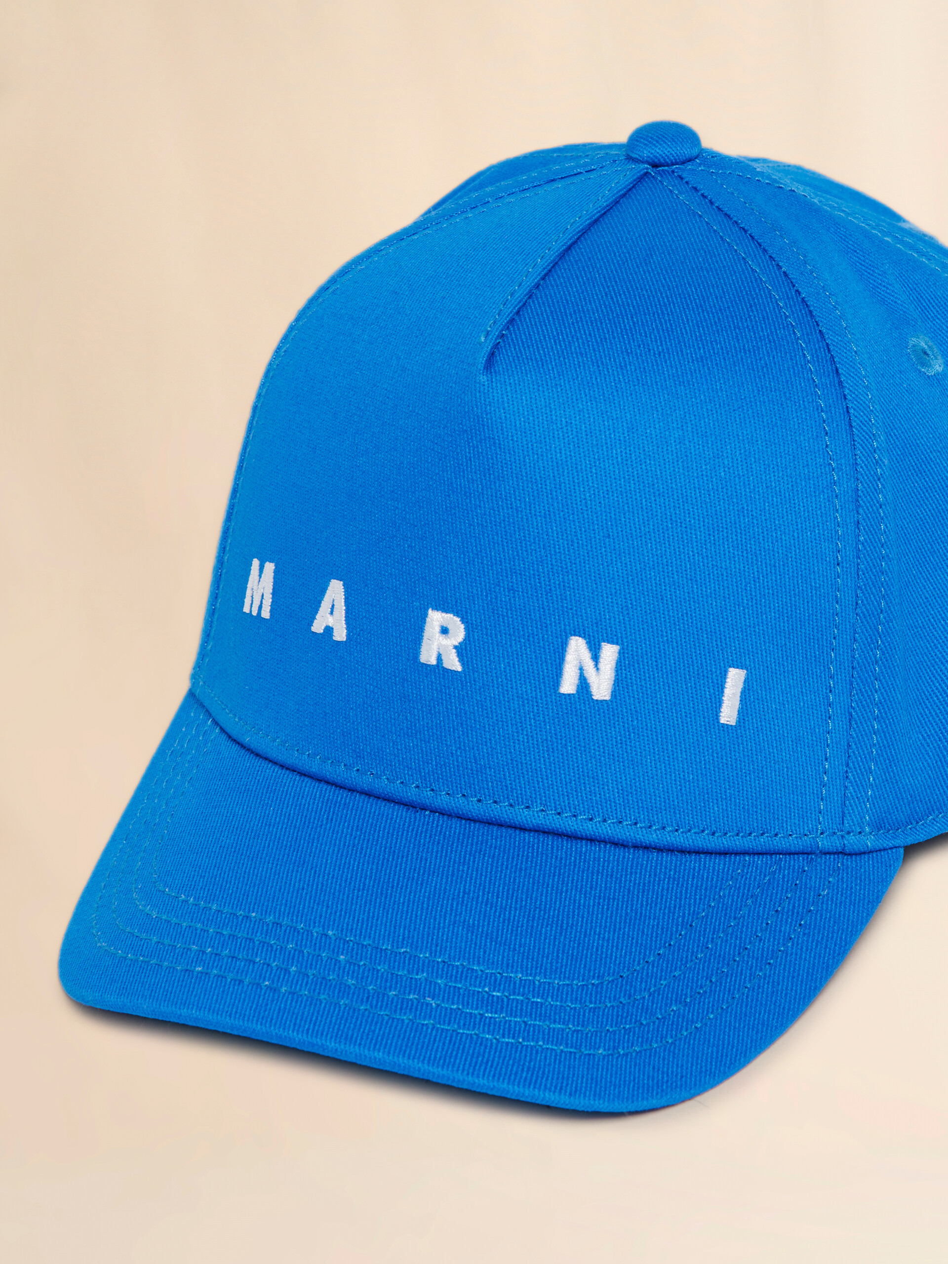 Green cotton baseball cap with embroidered logo - Caps - Image 3