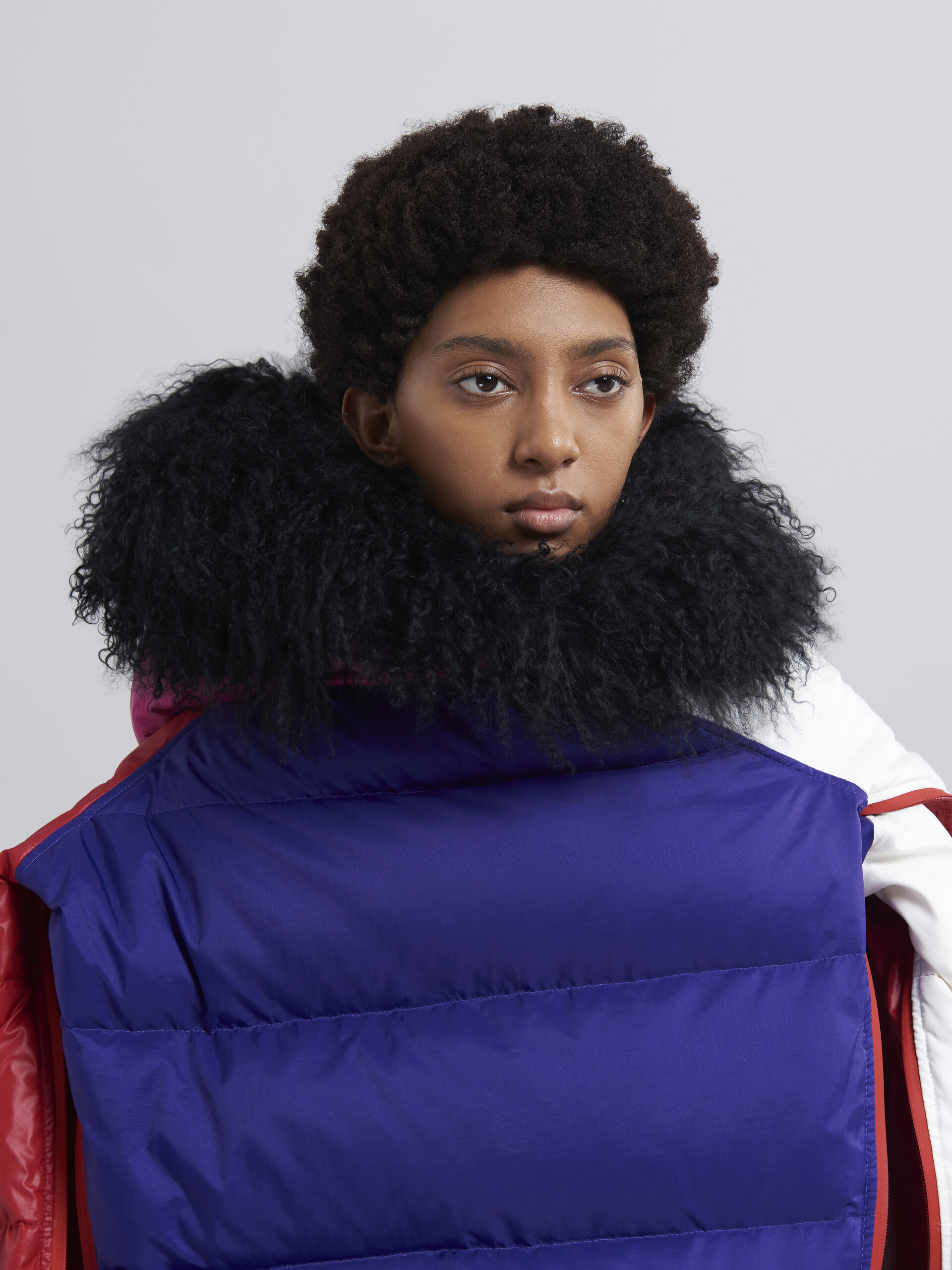 Down jacket in colour-block ripstop nylon - Winter jackets - Image 4