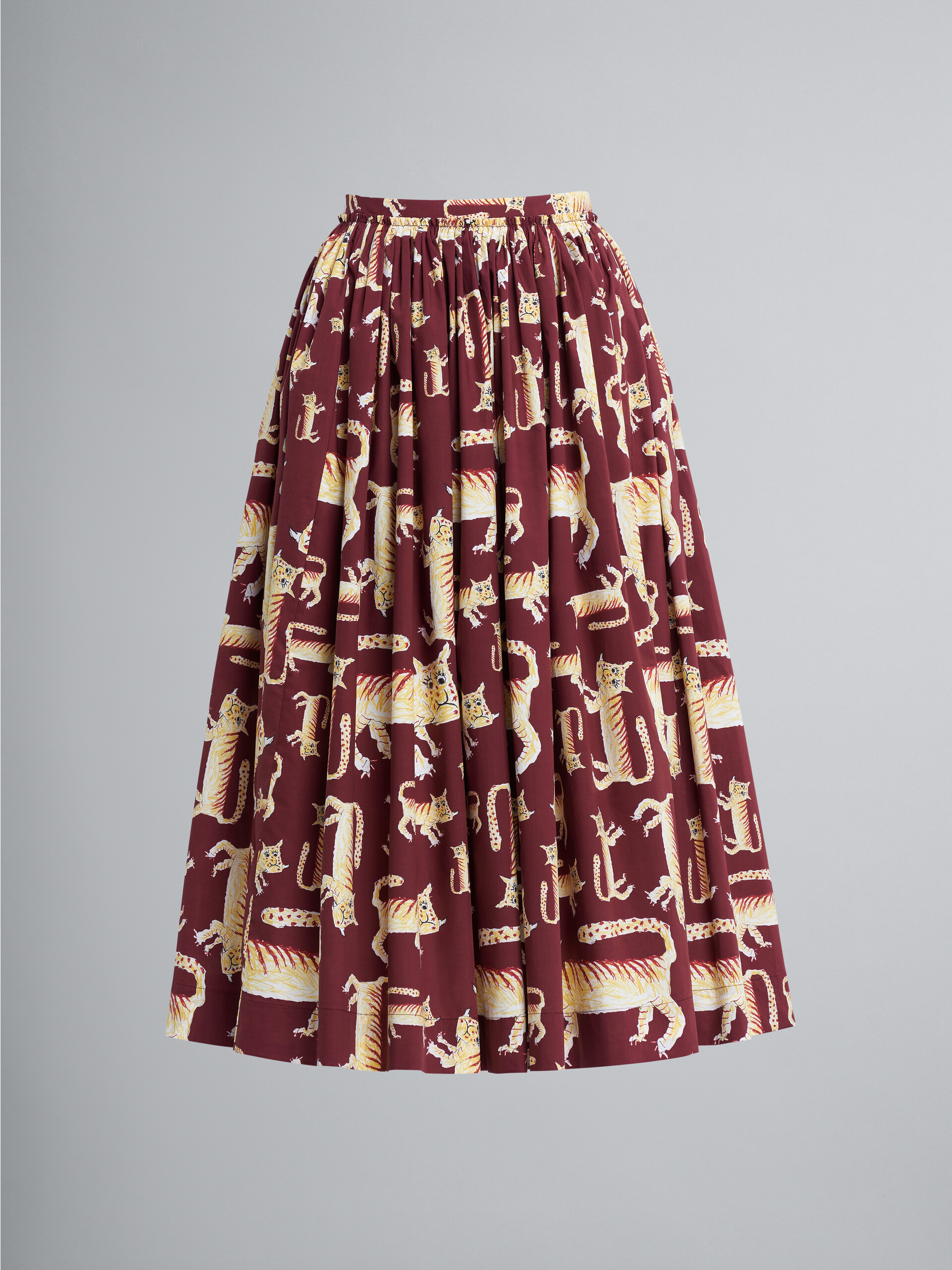 Naif Tiger print poplin skirt - Skirts - Image 1