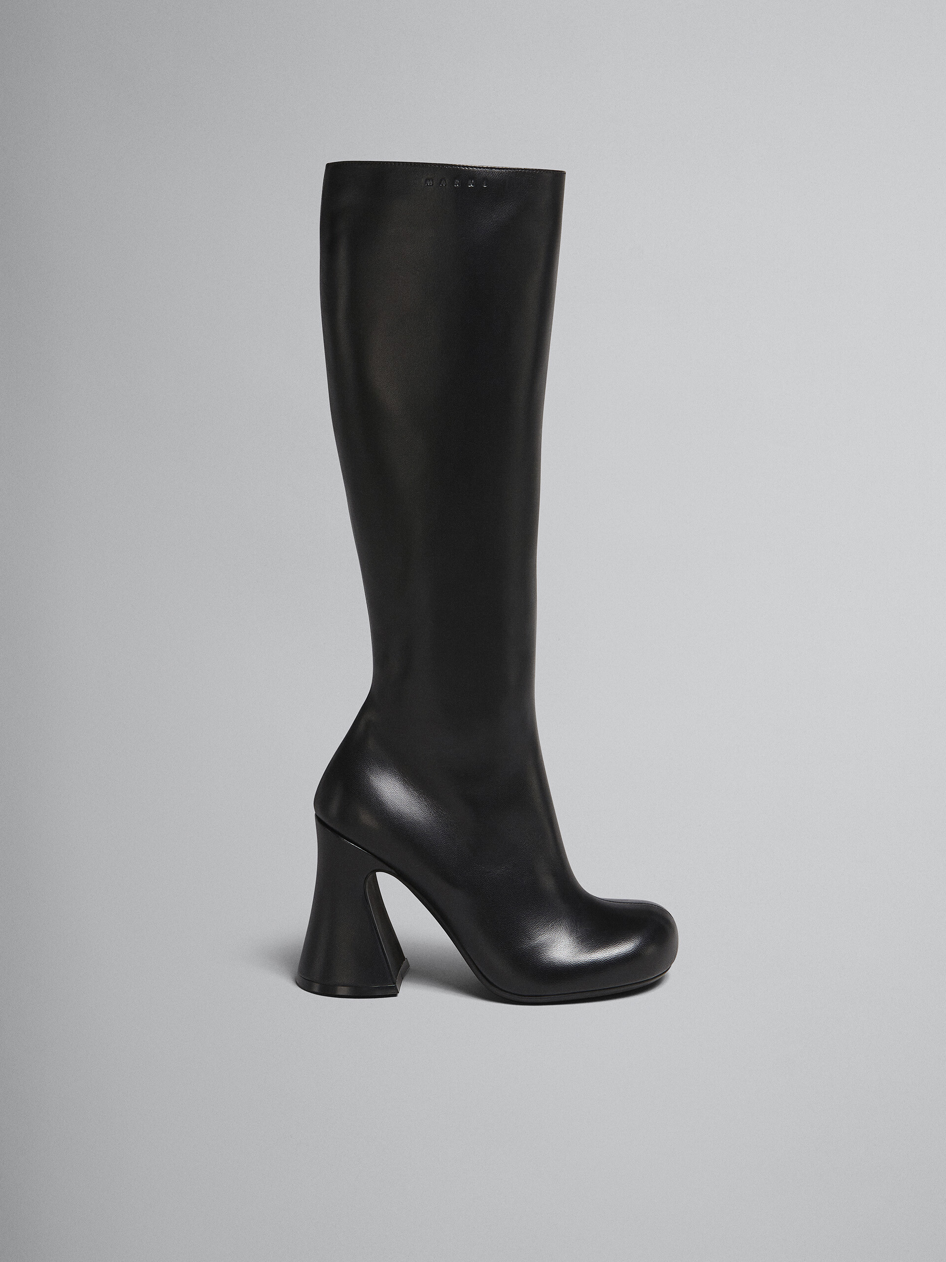 Black leather boot - Boots - Image 1