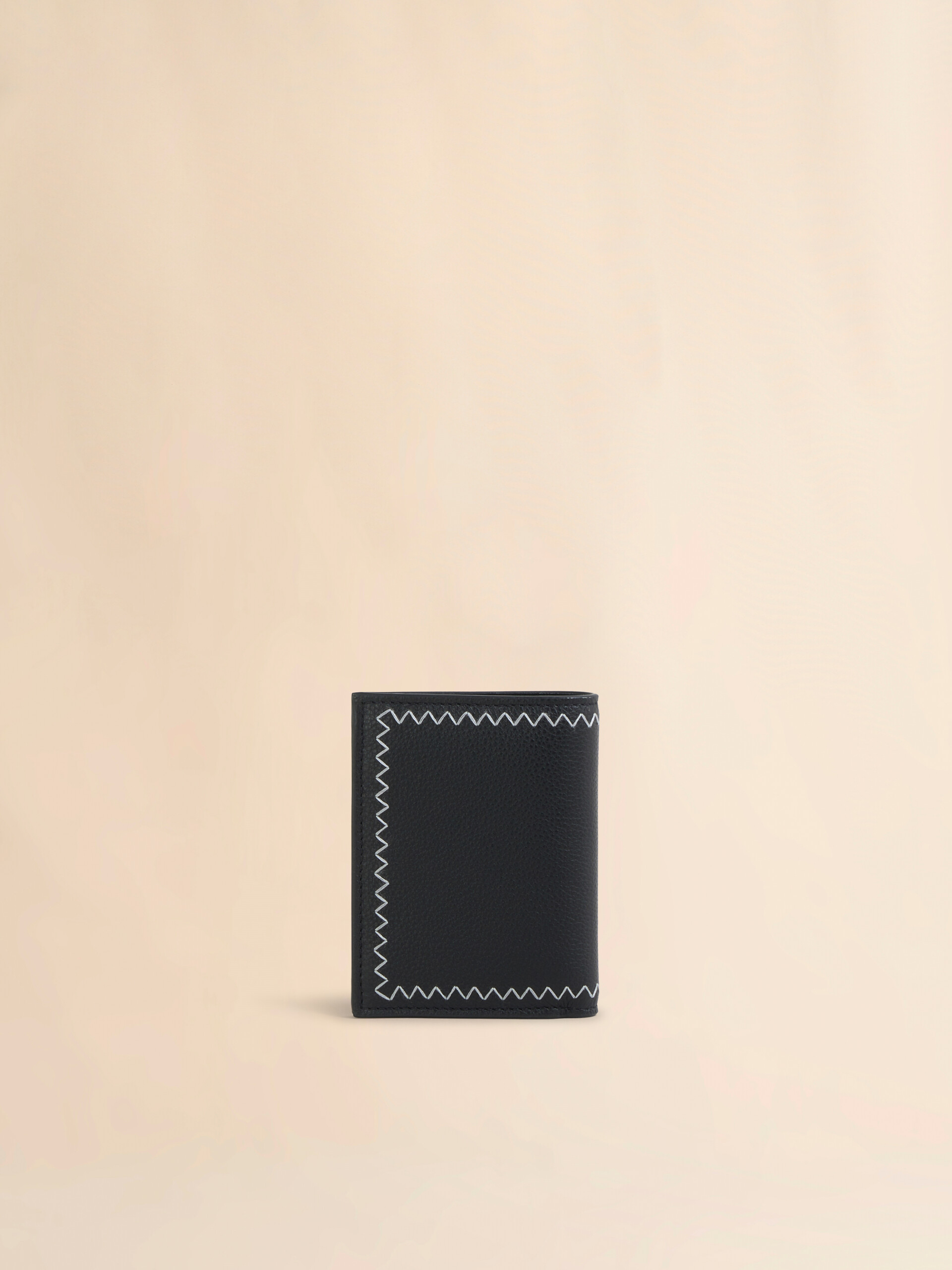 Cartera de dos cuerpos de piel negra con remiendo Marni - Carteras - Image 3