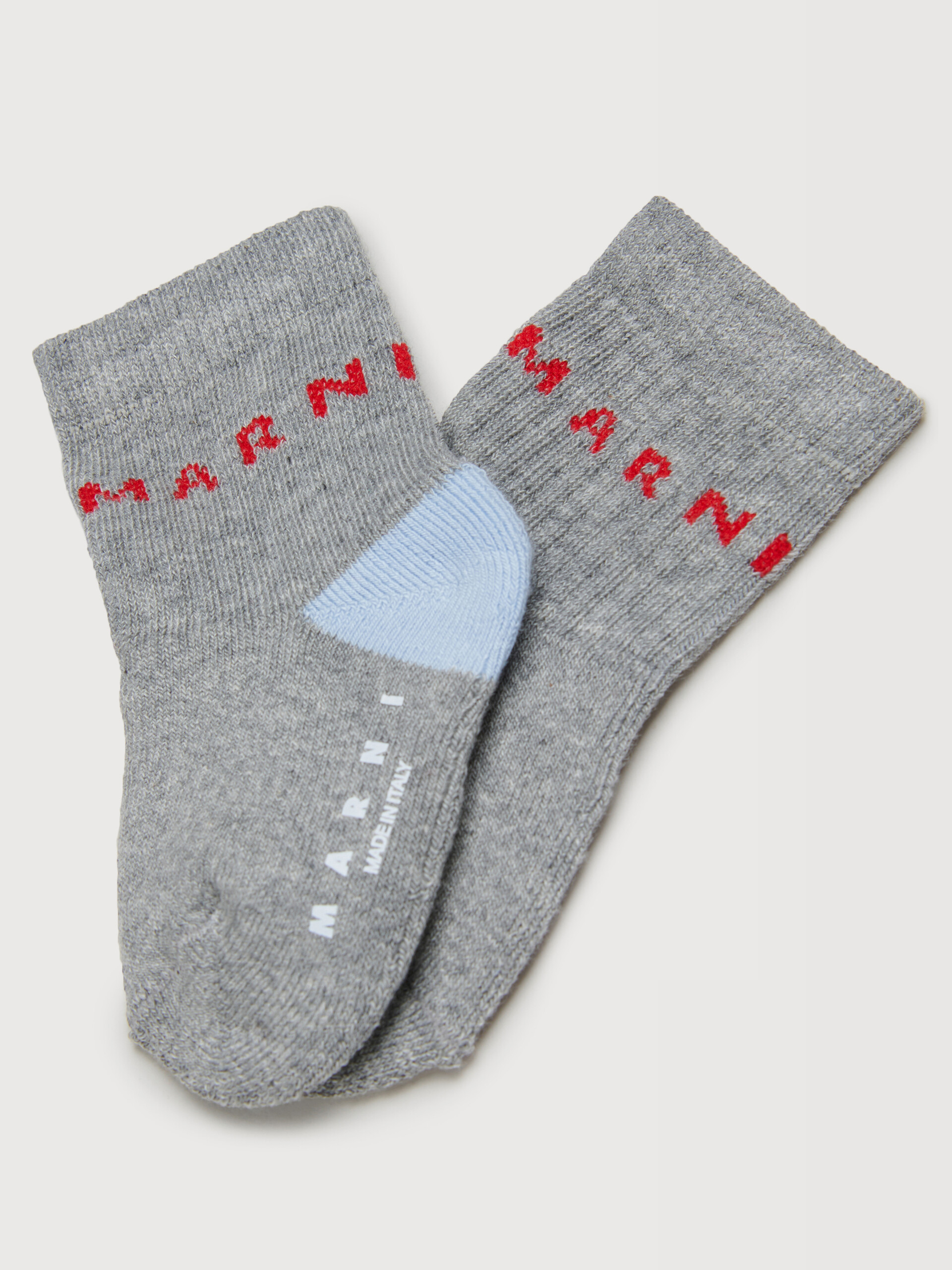Off-white cotton-nylon socks with Marni logo - Socks - Image 2