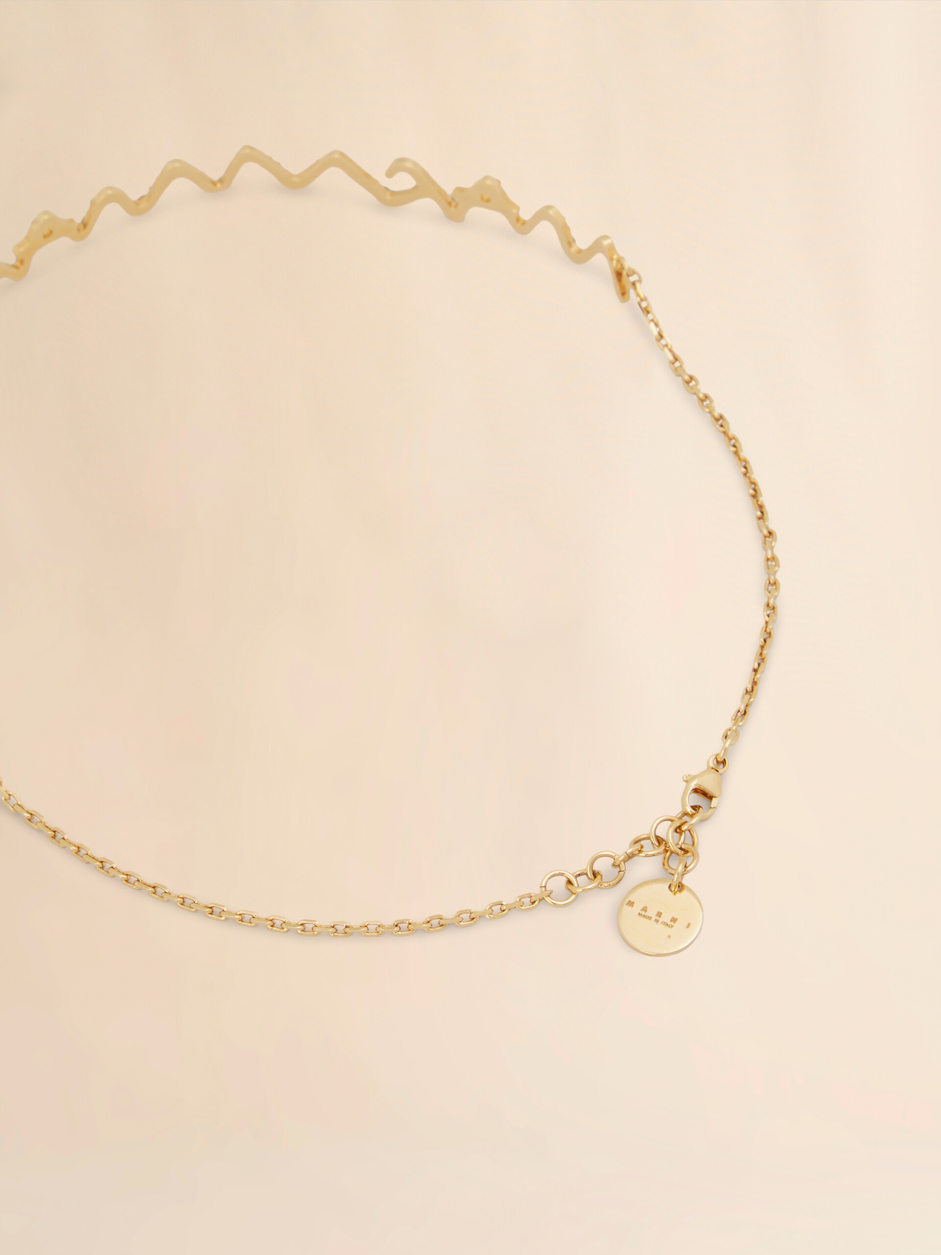 Rhinestone pavé Marni Symbol choker necklace - Necklaces - Image 3