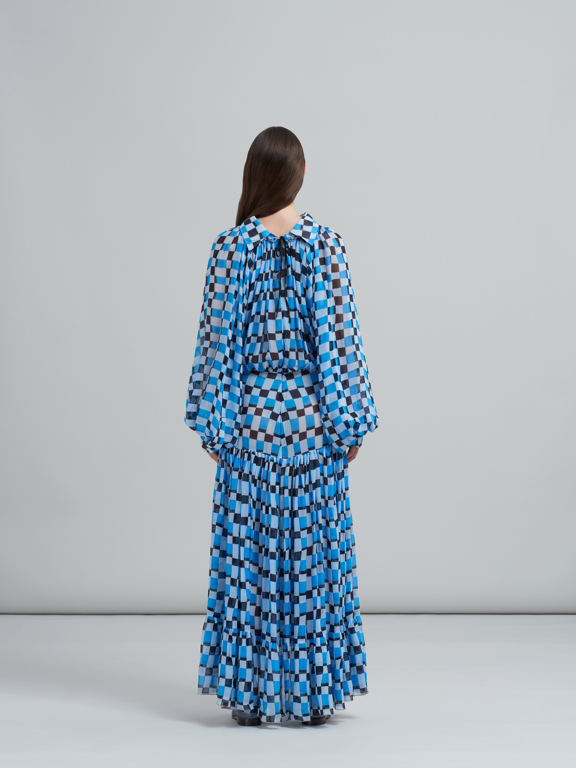 Iconic Damier crepon dress - Dresses - Image 3