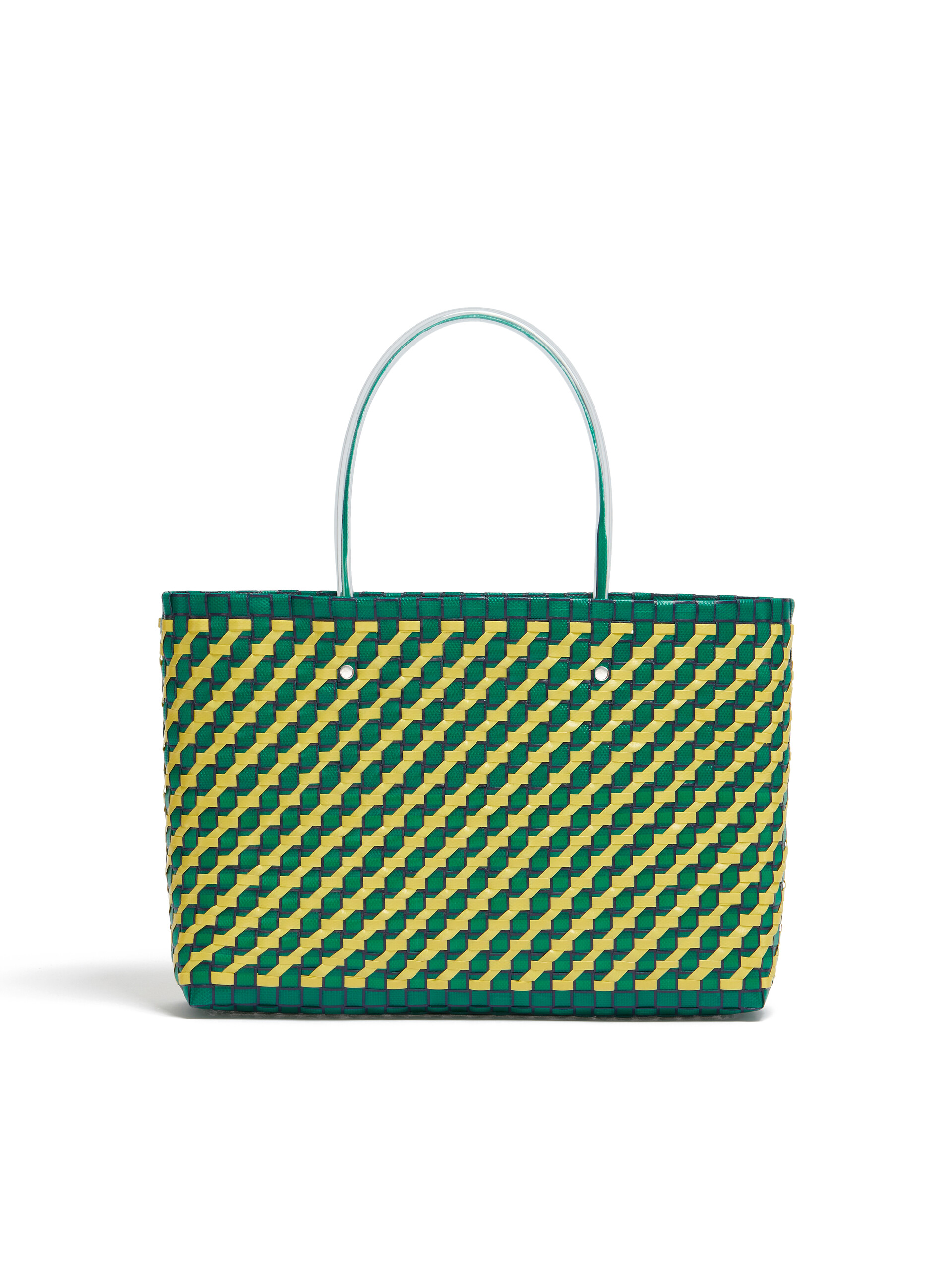 h*y様 MARNI オリーブグリーン トートバッグ ディープグリーン クリーム ブルー レザー製 Museo ソフトトート