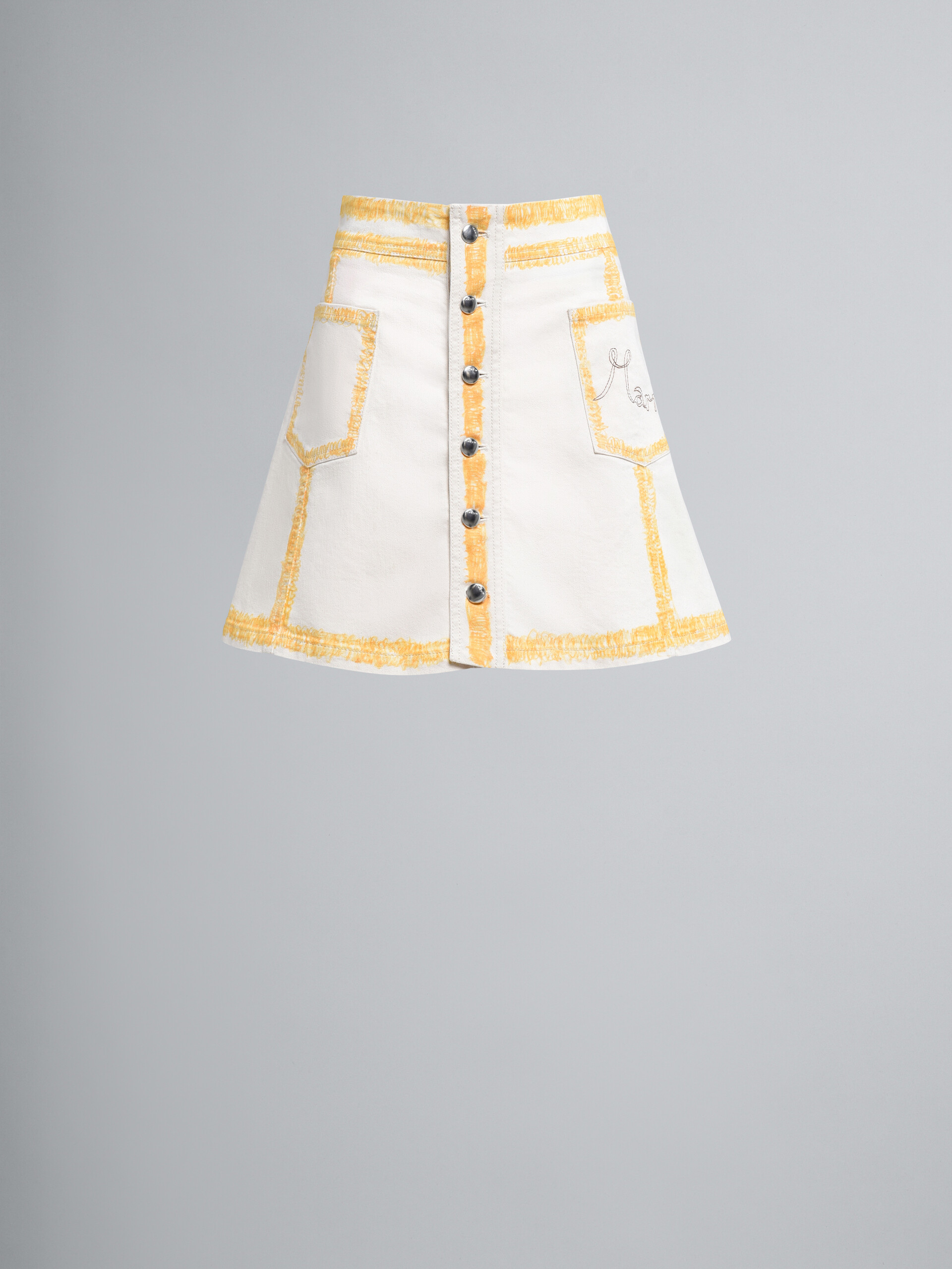 Falda de denim beige - Faldas - Image 1