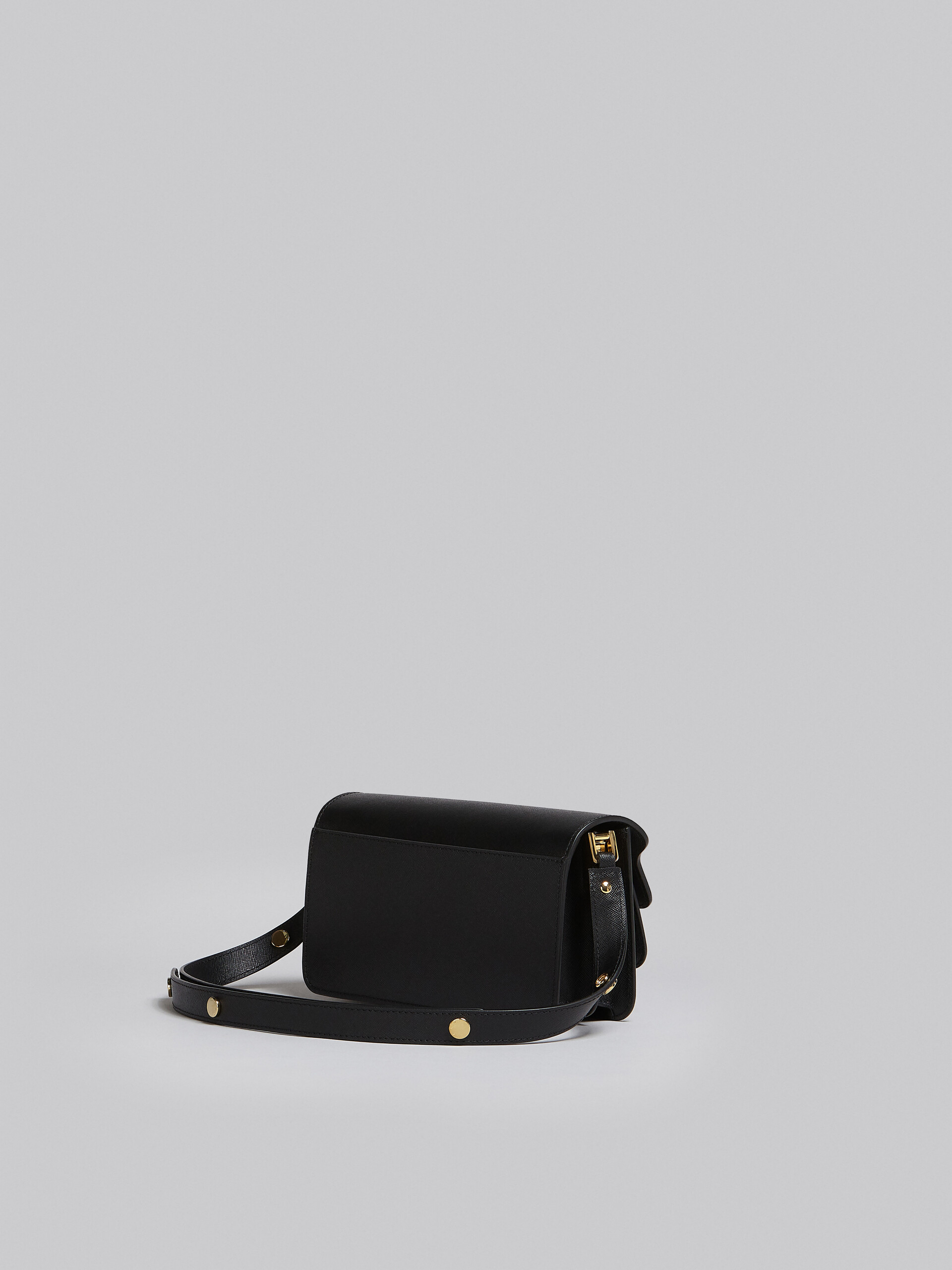 Trunk Bag E/W in black saffiano leather - Shoulder Bags - Image 3