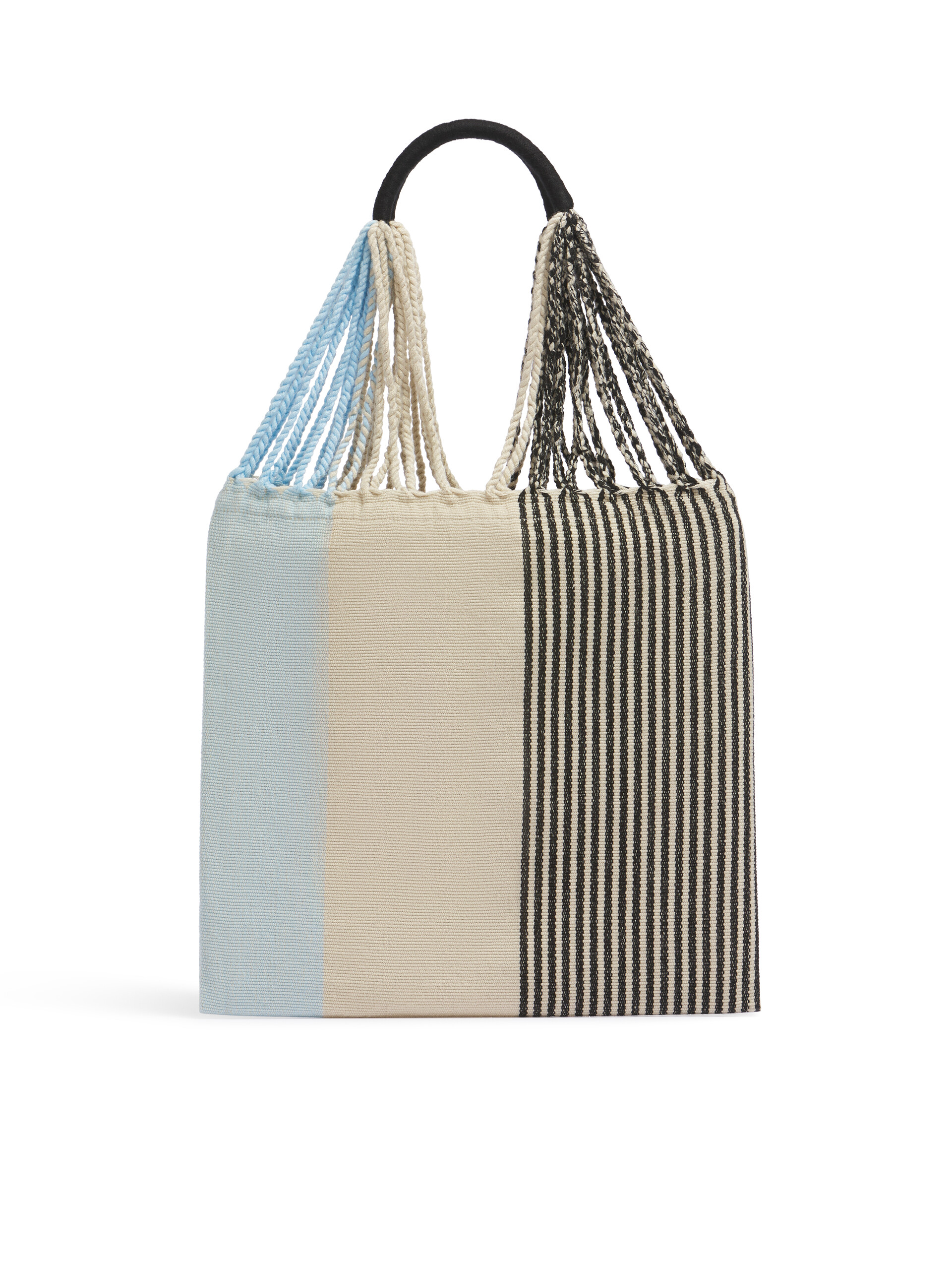 MARNI MARKET ポリエステル ショッピングバッグ ハンモック風ハンドル付き グレー/ターコイズ/レッド - ハンドバッグ - Image 3