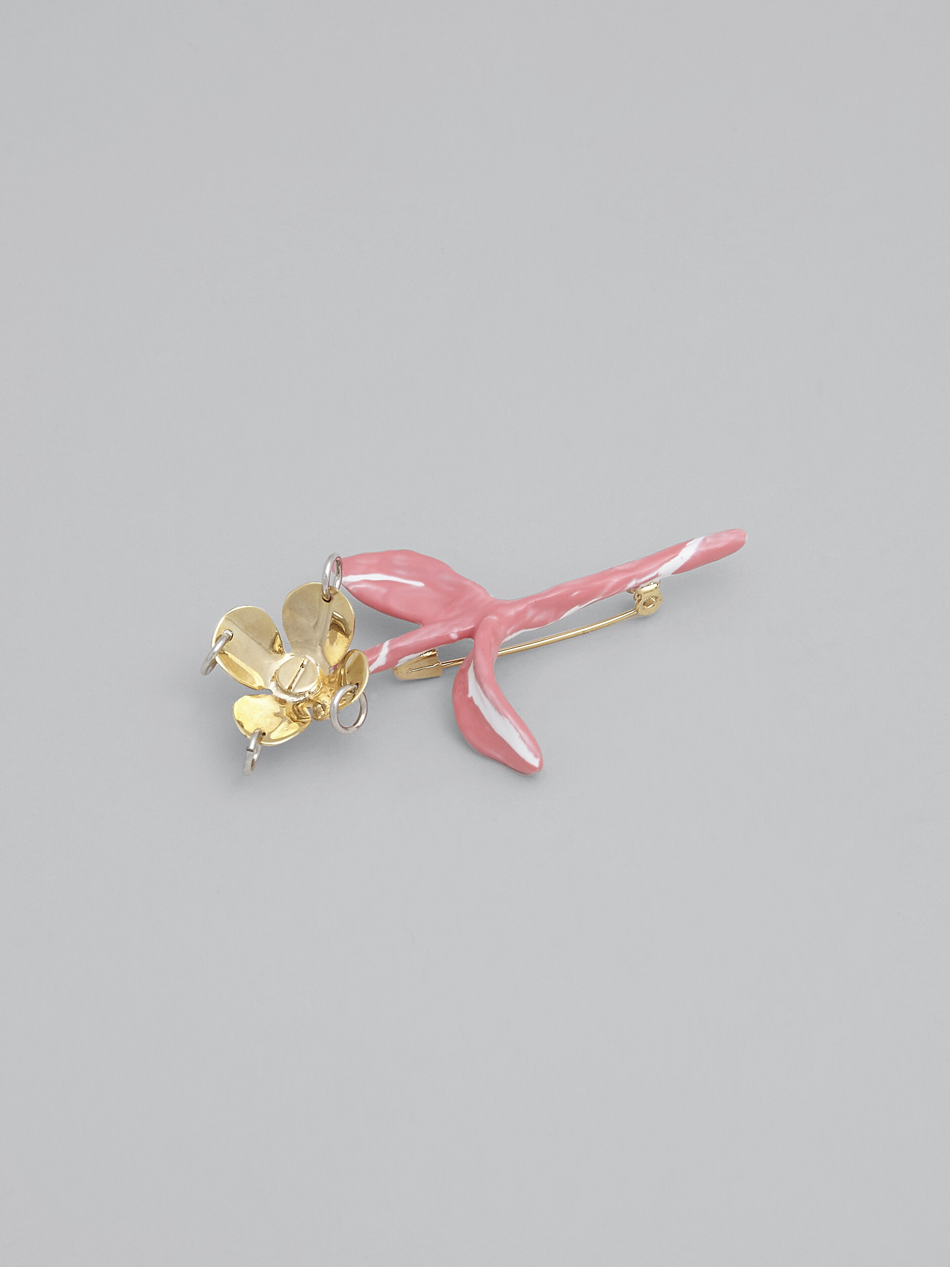 FLOWER pink brooch - Broach - Image 4
