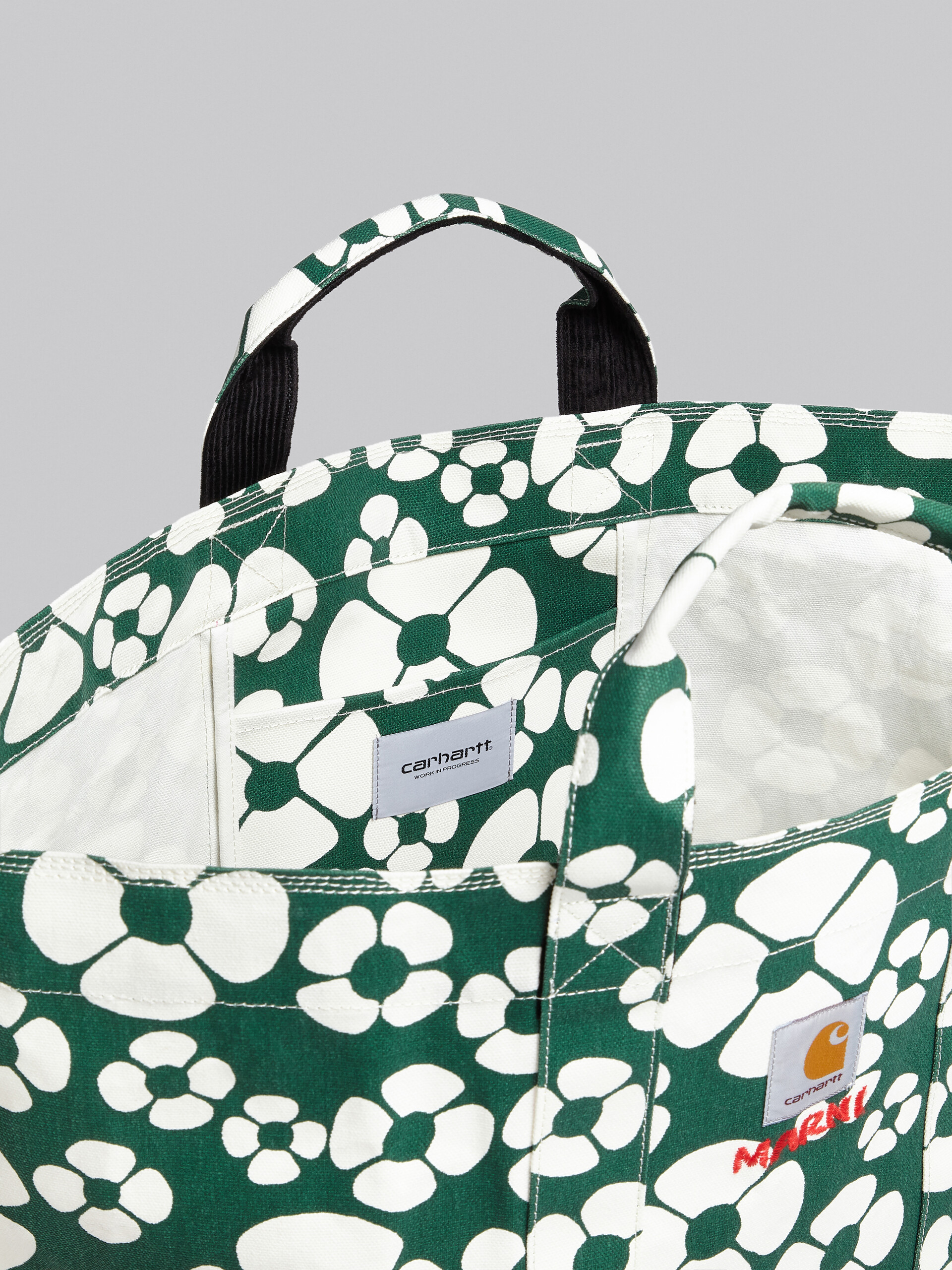 MARNI x CARHARTT WIP - green shopper - Shopping Bags - Image 4