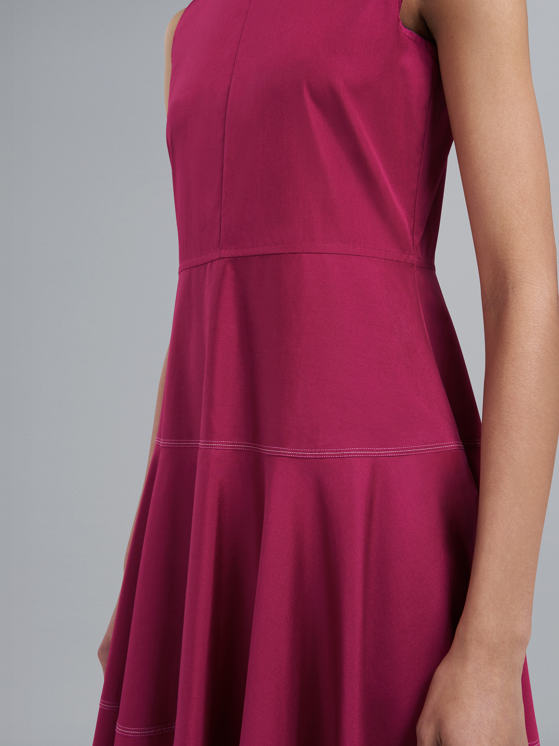 Cotton poplin dress - Dresses - Image 5