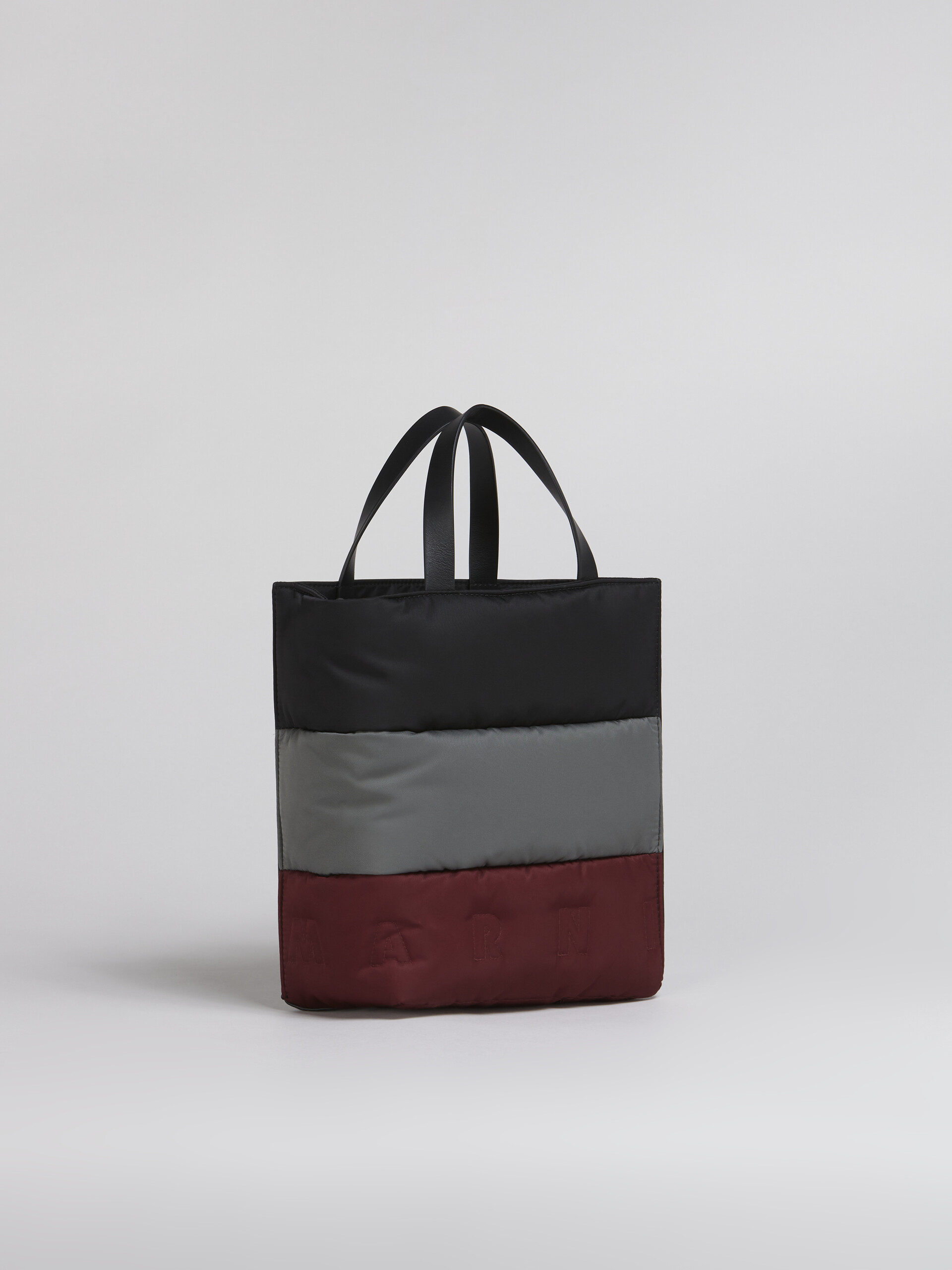 Tri-coloured MUSEO SOFT tote bag in quilted nylon - Shopping Bags - Image 6