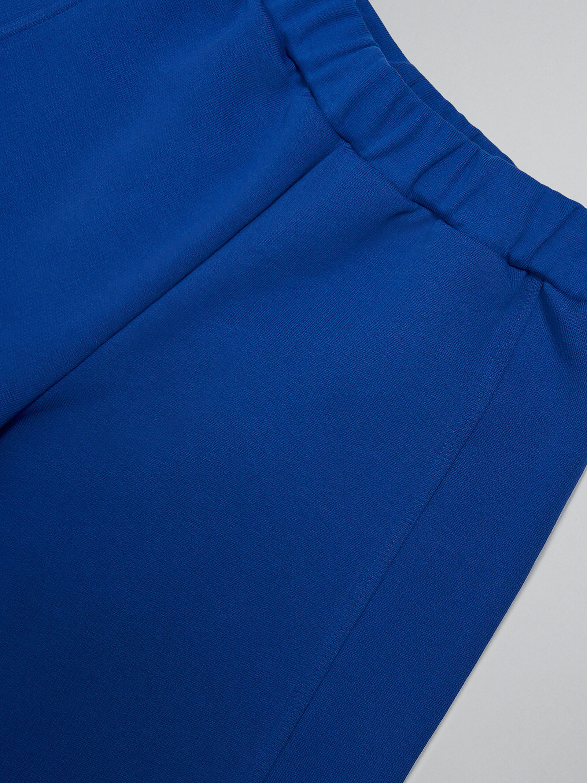 Blue fleece shorts with Brush logo - Pants - Image 4