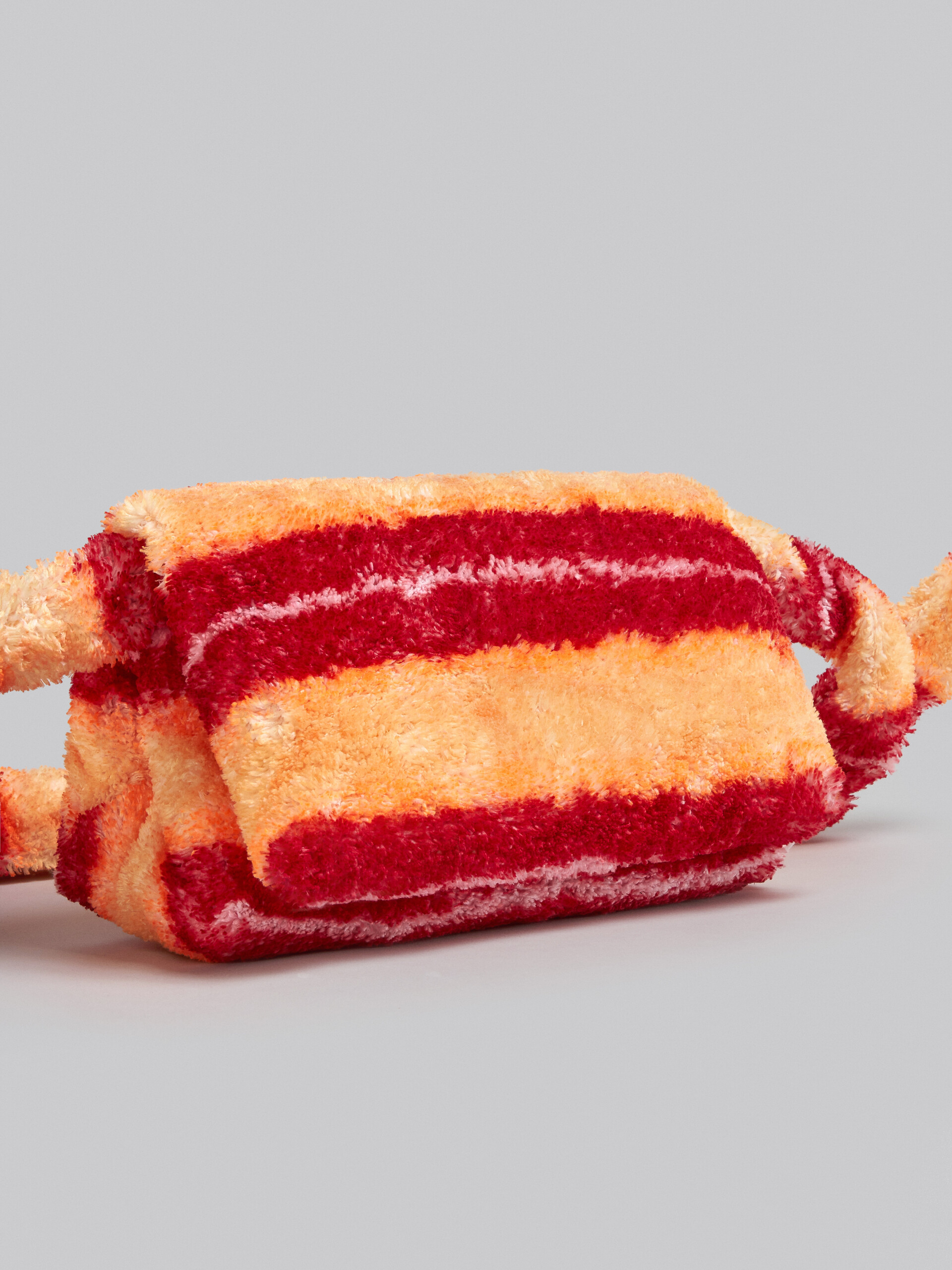 Small red striped Terry Prisma bag - Shoulder Bag - Image 5