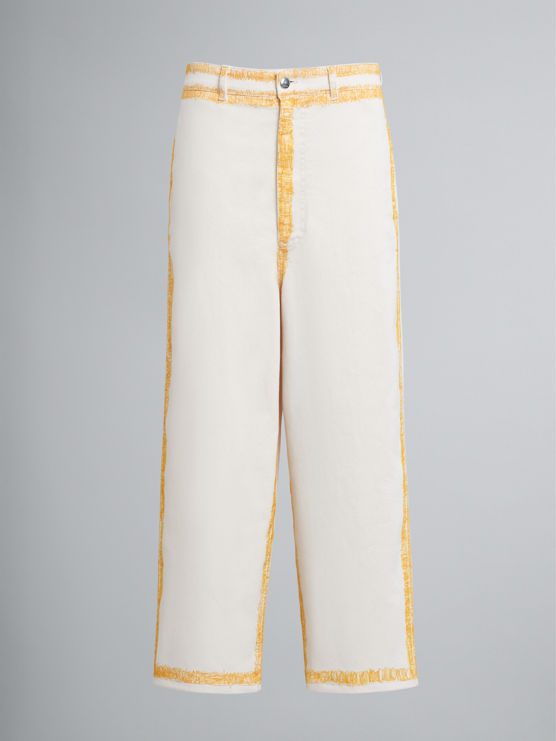 Hose aus beigefarbenem Denim - Hosen - Image 1