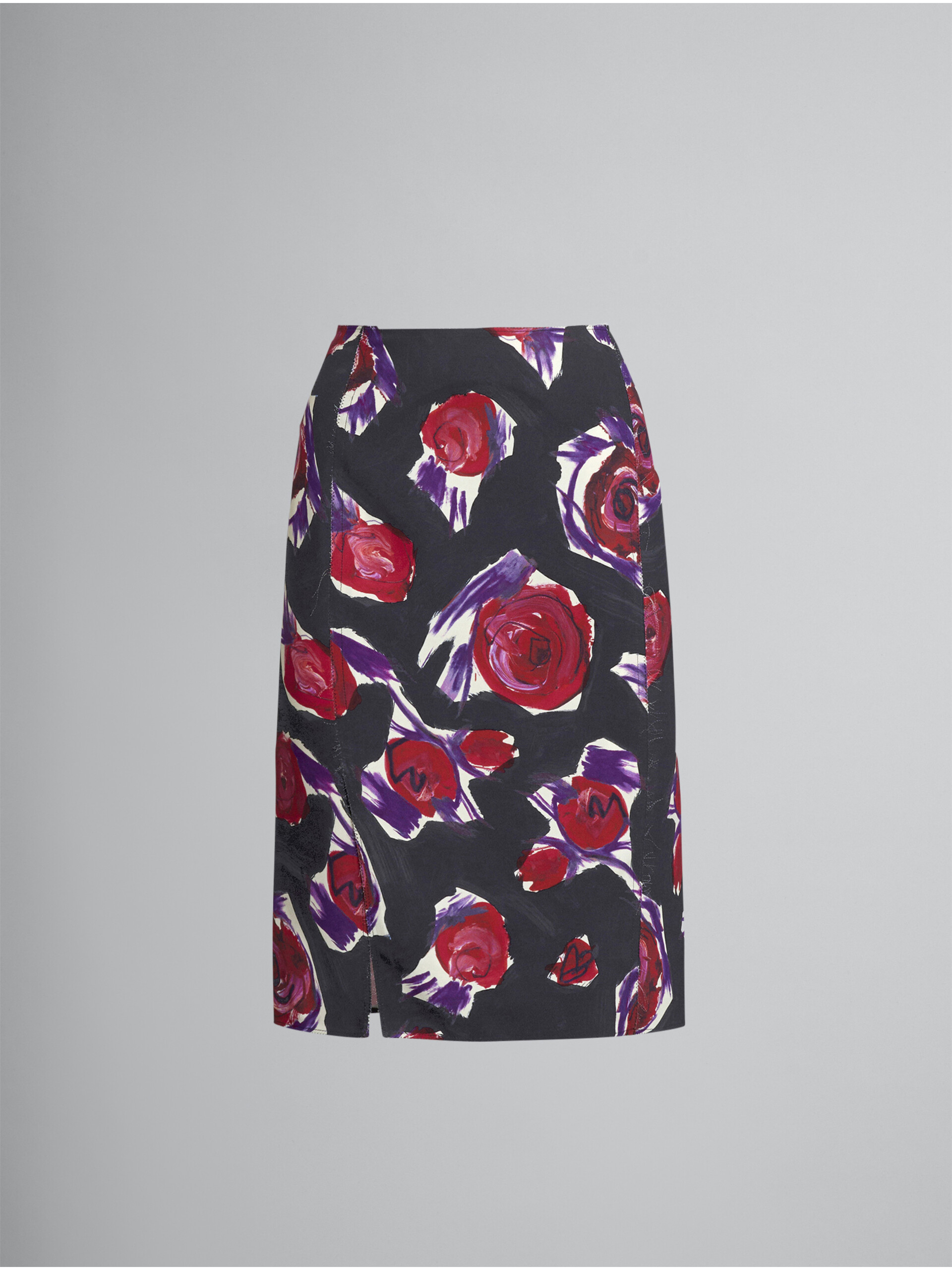 Spinning Roses print cady tulip skirt - Skirts - Image 1
