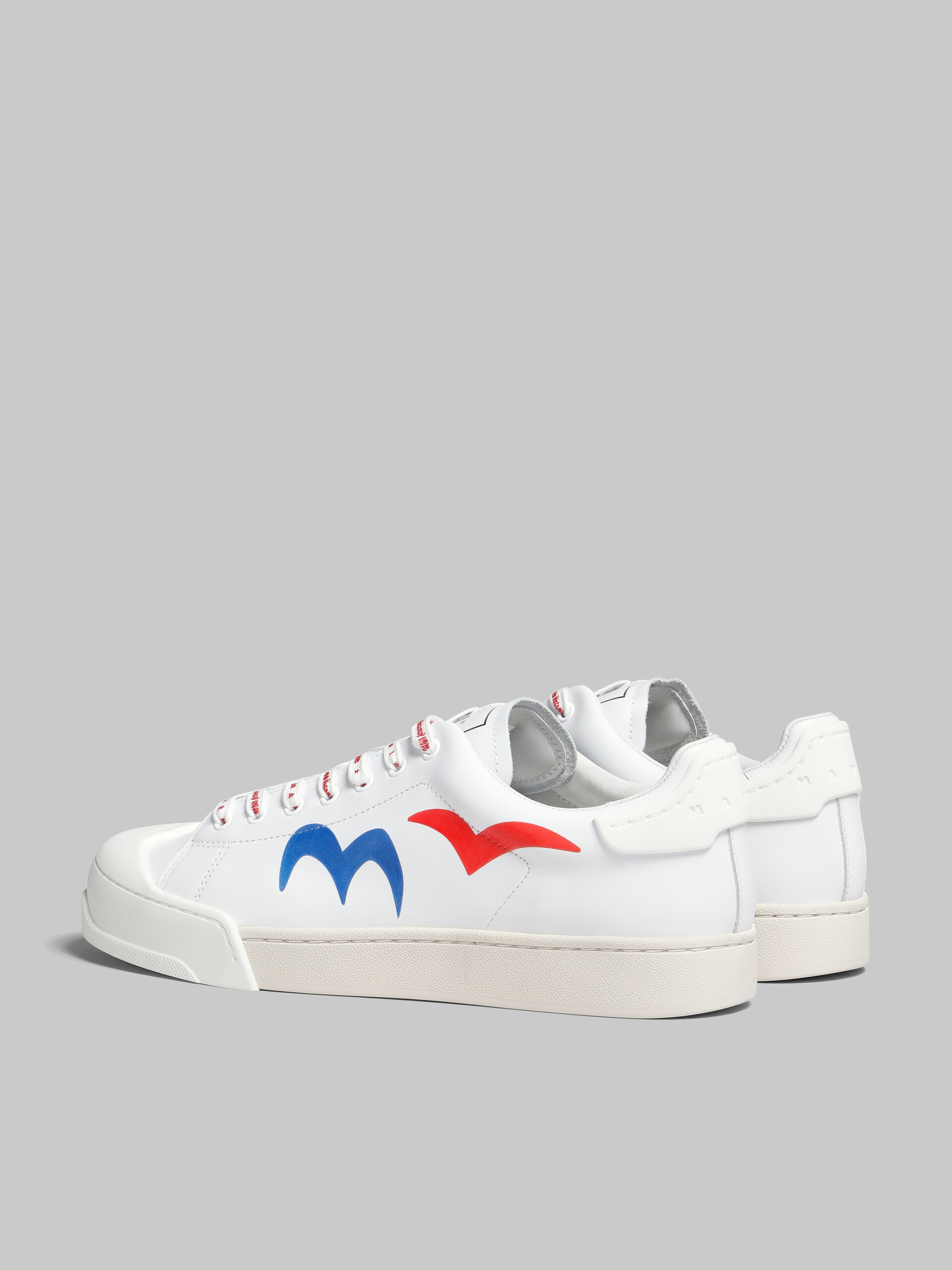 Marni x No Vacancy Inn - Dada Bumper sneaker in white printed leather - Sneakers - Image 3
