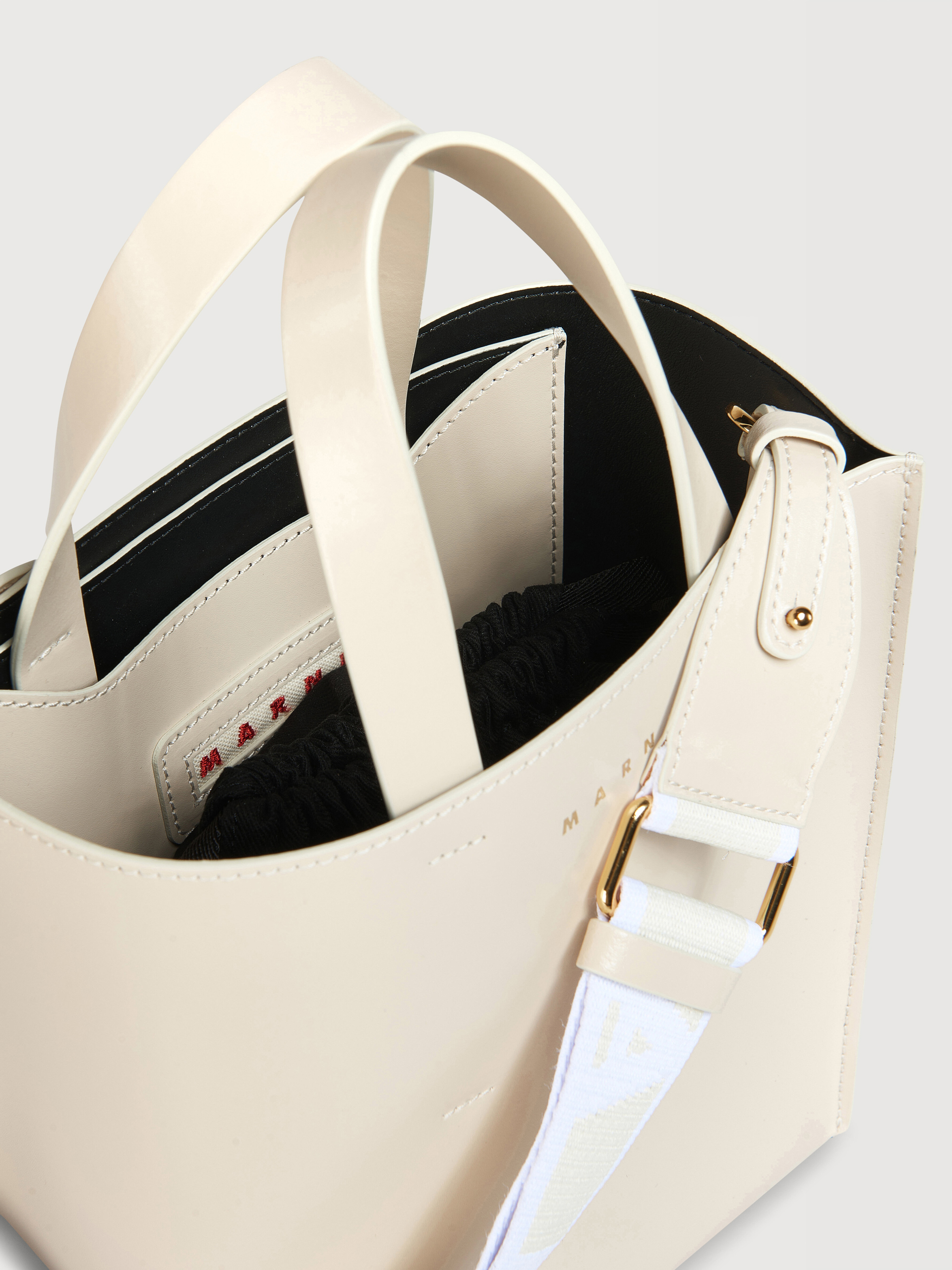 Museo Mini Bag in brown leather - Shopping Bags - Image 3