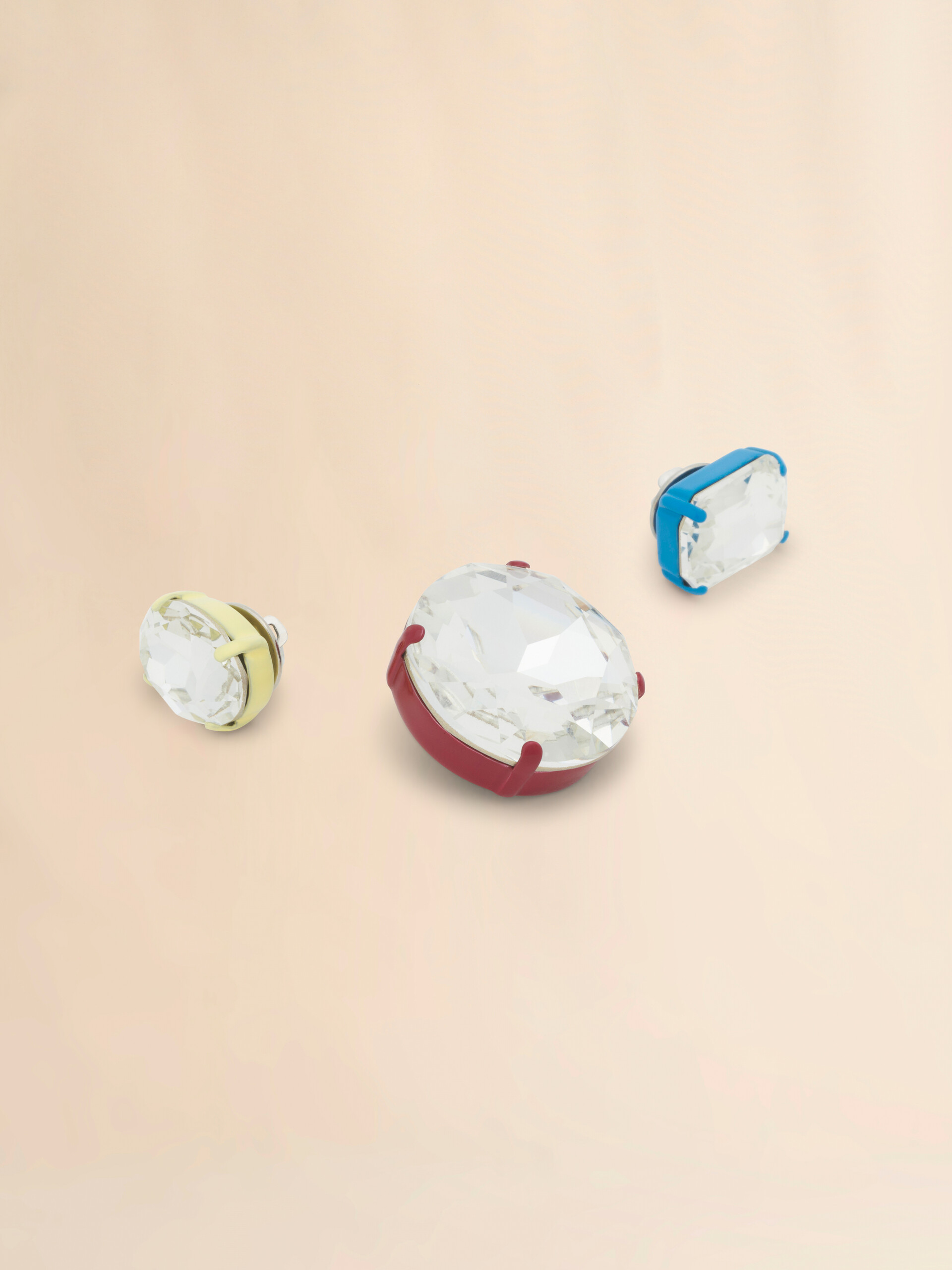 マルチカラー エナメルセットクリスタルブローチ - ブローチ - Image 3