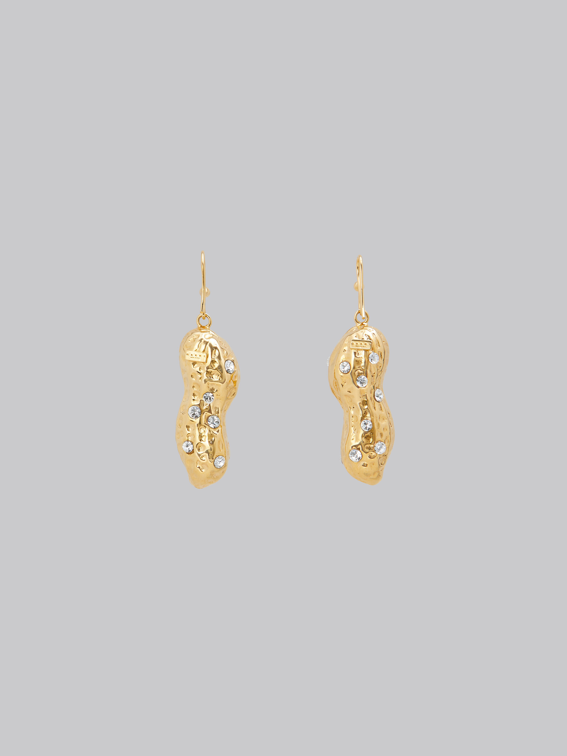 Gold peanut drop earrings - Earrings - Image 3