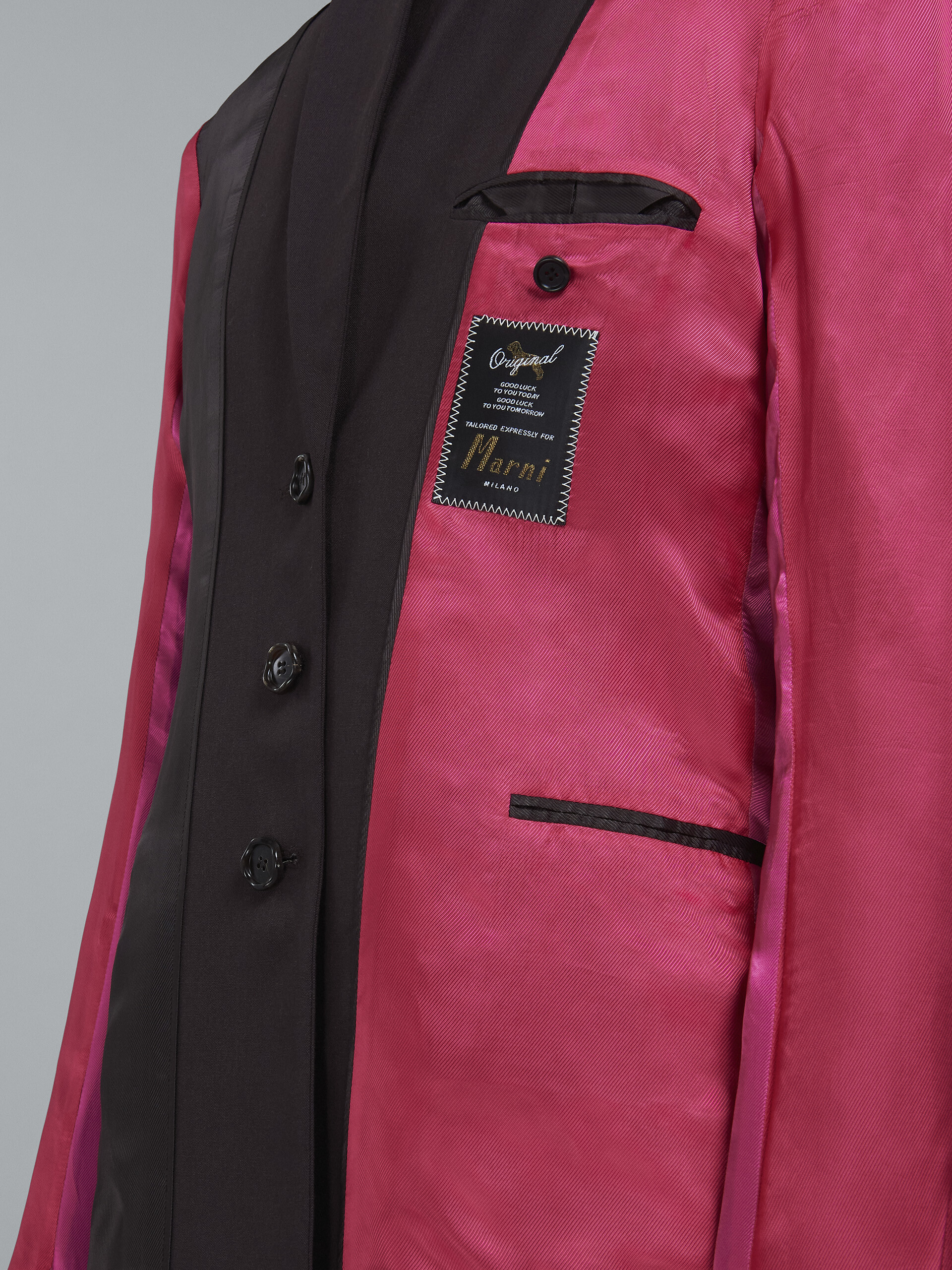 Reversible tropical wool blazer - Jackets - Image 5