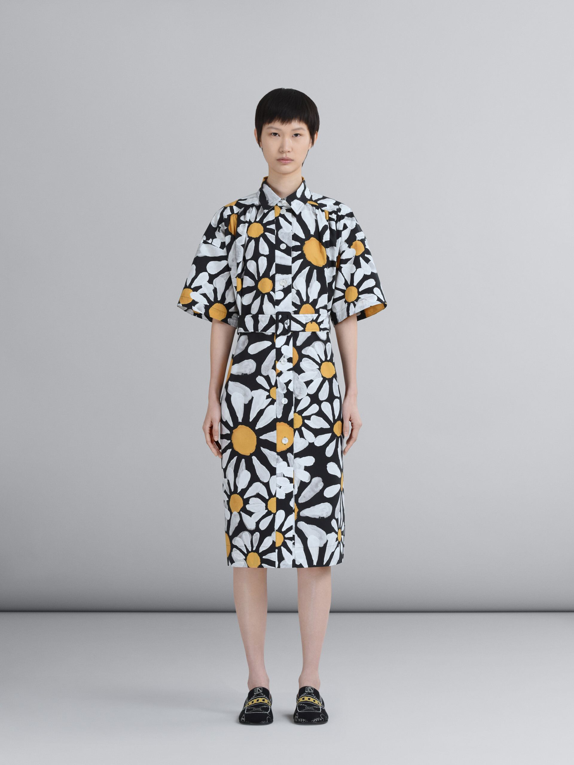 Euphoria print poplin chemisier dress - Dresses - Image 2