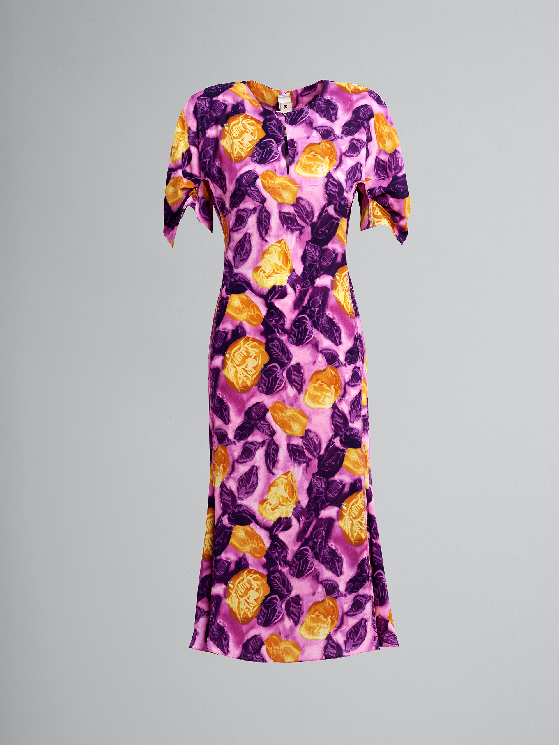 Morning Blossom print viscose sablè dress - Dresses - Image 1