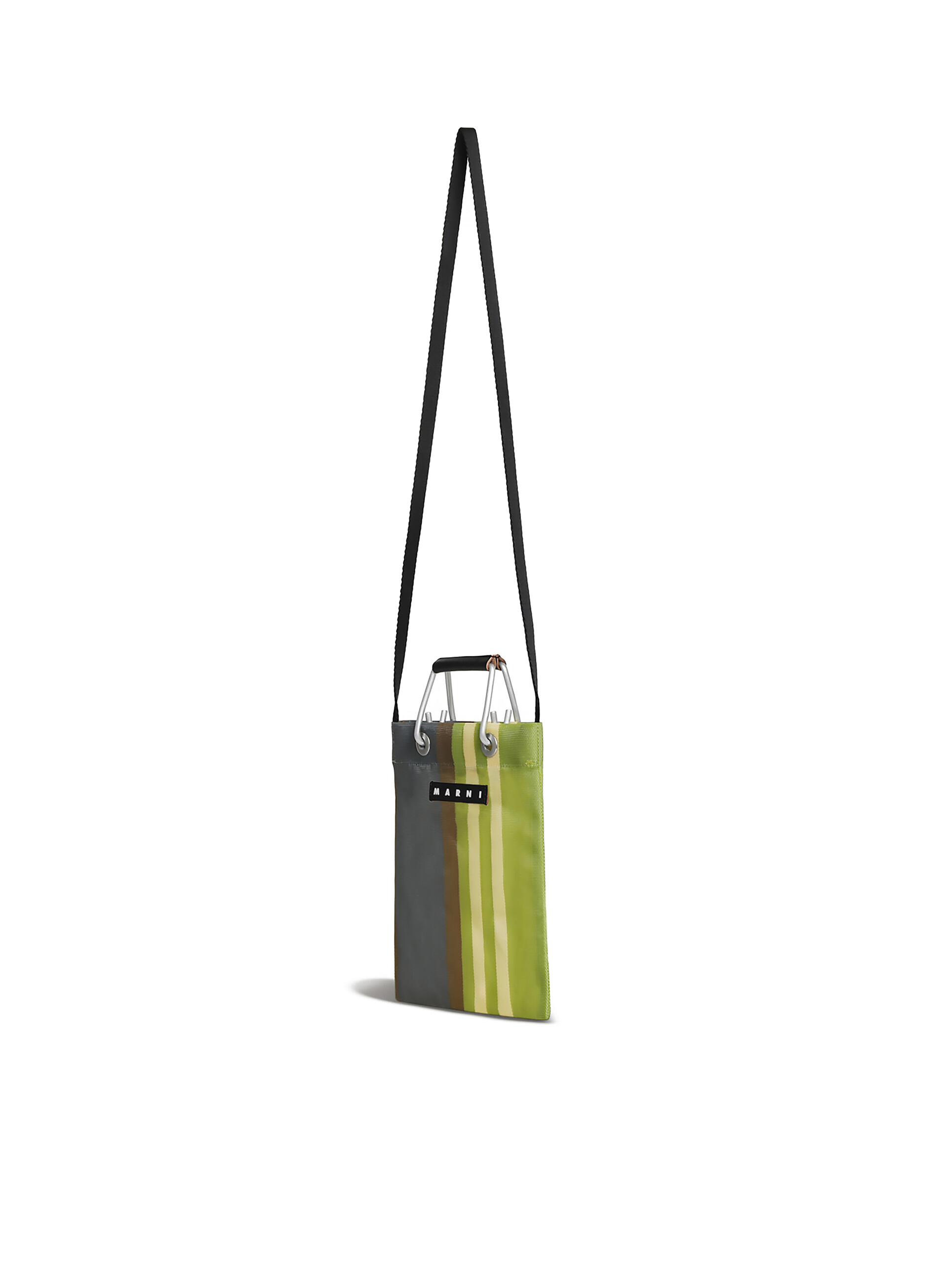 グリーンブルー(ターコイズ) MARNI MARKET STRIPE MINI SHOULDER BAG - ハンドバッグ - Image 2
