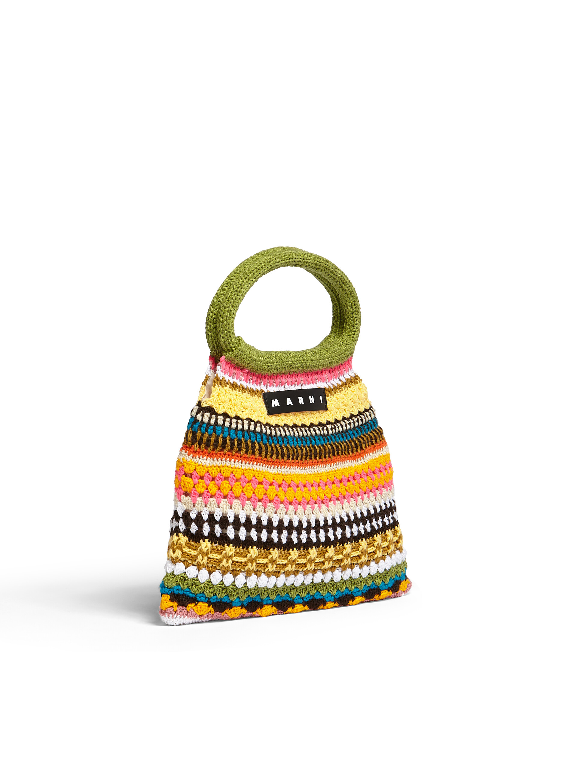 MARNI MARKET GRANNY bag in green crochet - Bags - Image 2