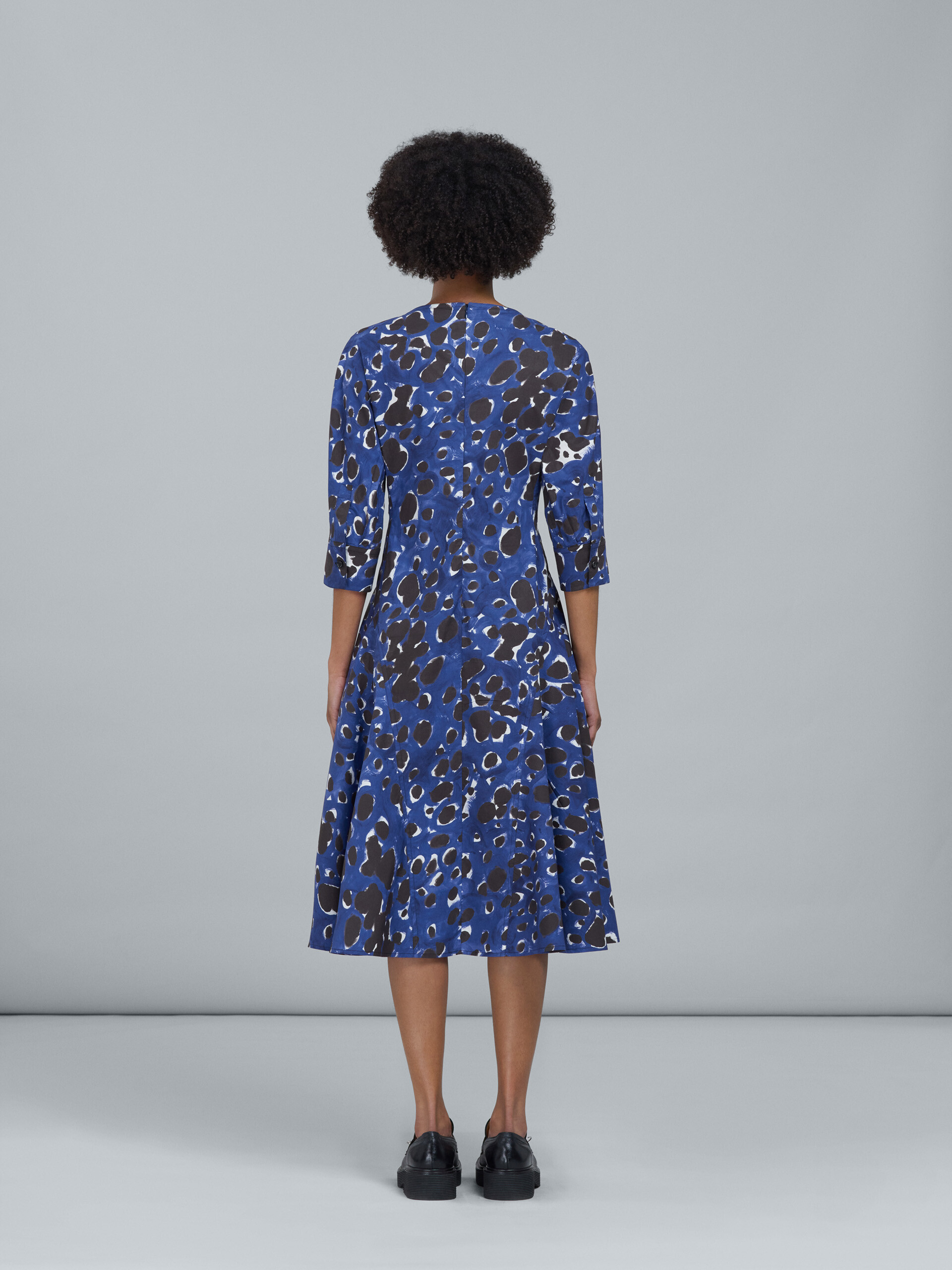 Pop Dots print poplin dress - Dresses - Image 3