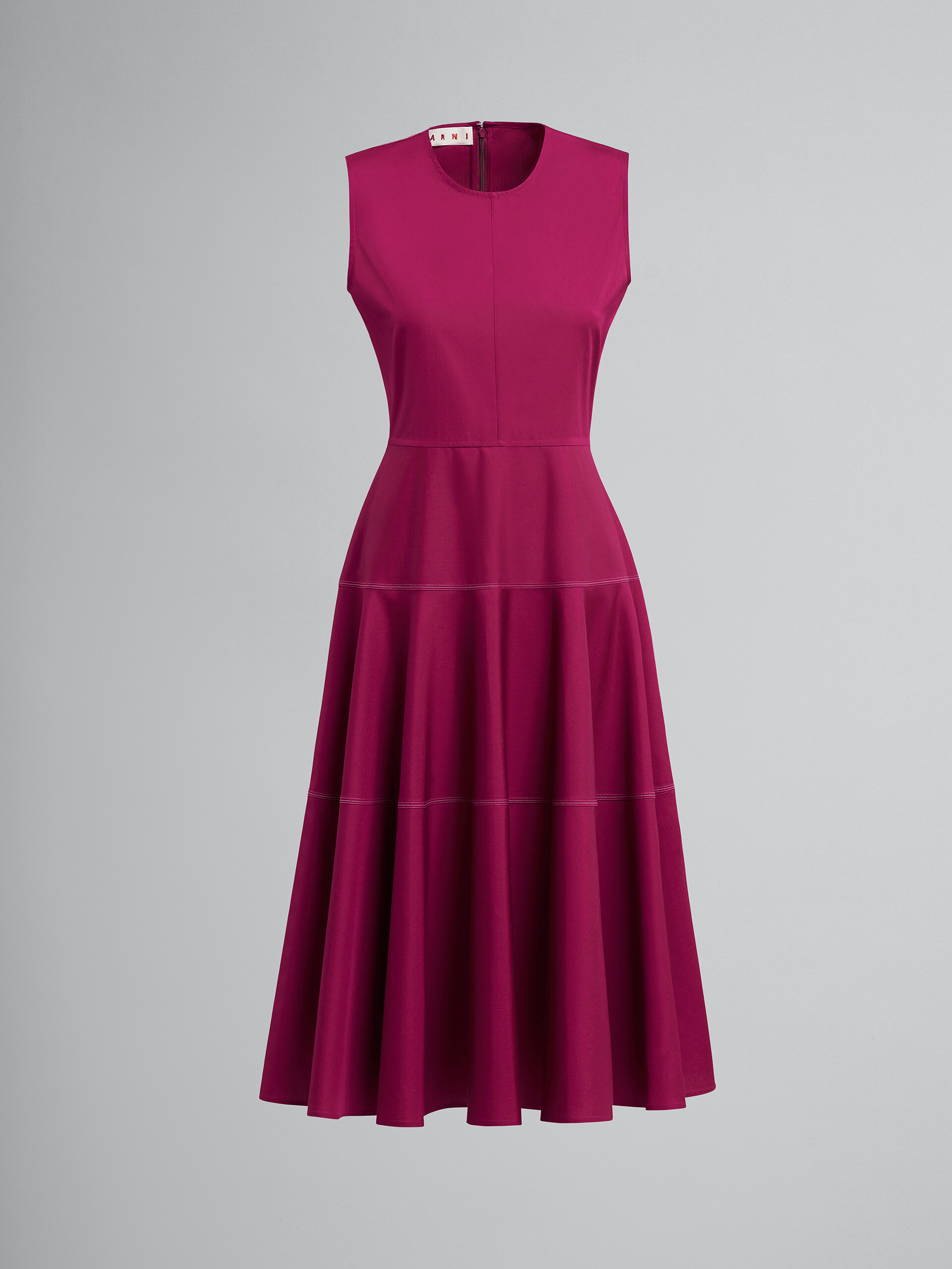 Cotton poplin dress - Dresses - Image 1