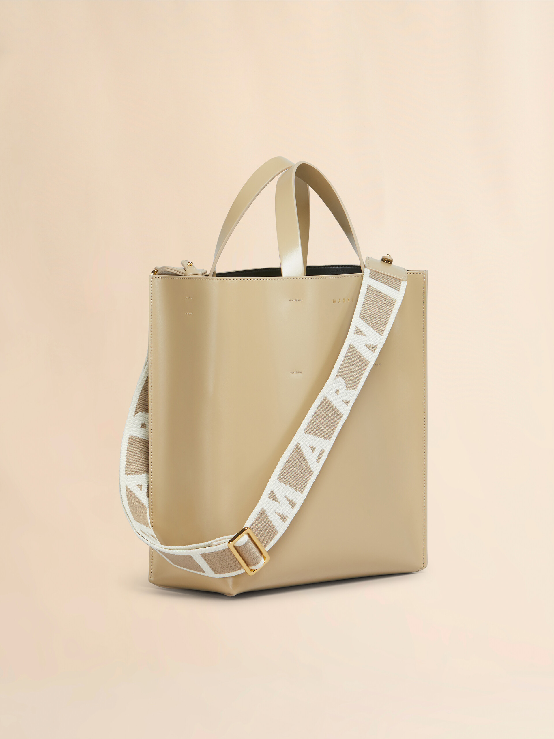Museo small bag in light pink leather - Shopping Bags - Image 5