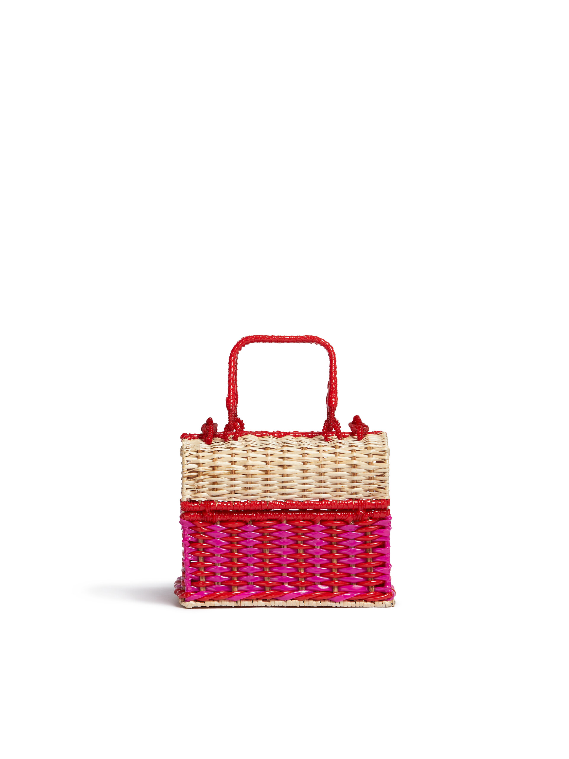 イエロー&ウィッカー MARNI MARKET LIFESTYLE BASKET - ショッピングバッグ - Image 3